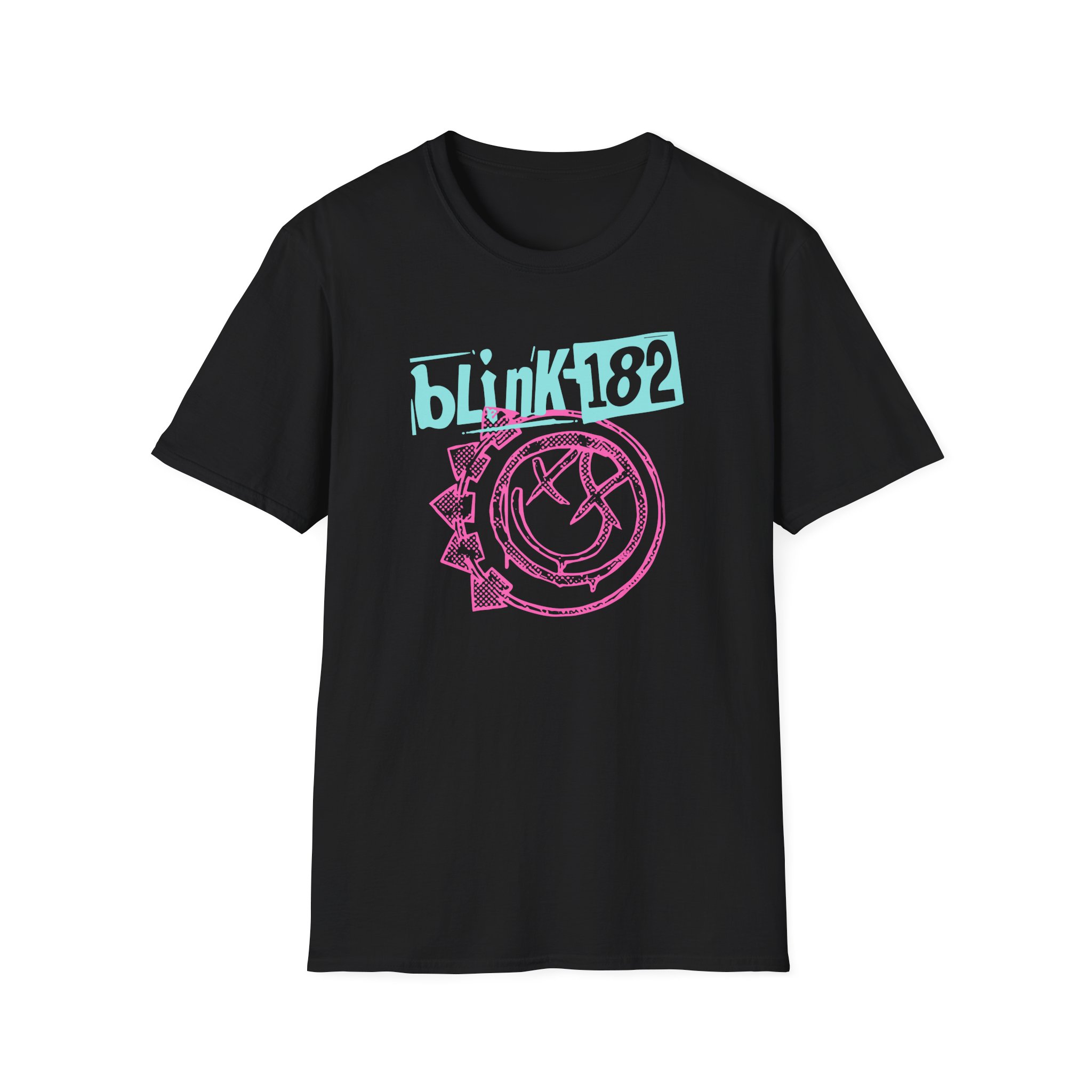 Blink 182 Smiley Crop Unisex Softstyle T-Shirt