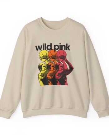Wild Pink Basketball Unisex Heavy Blend™ Crewneck Sweatshirt
