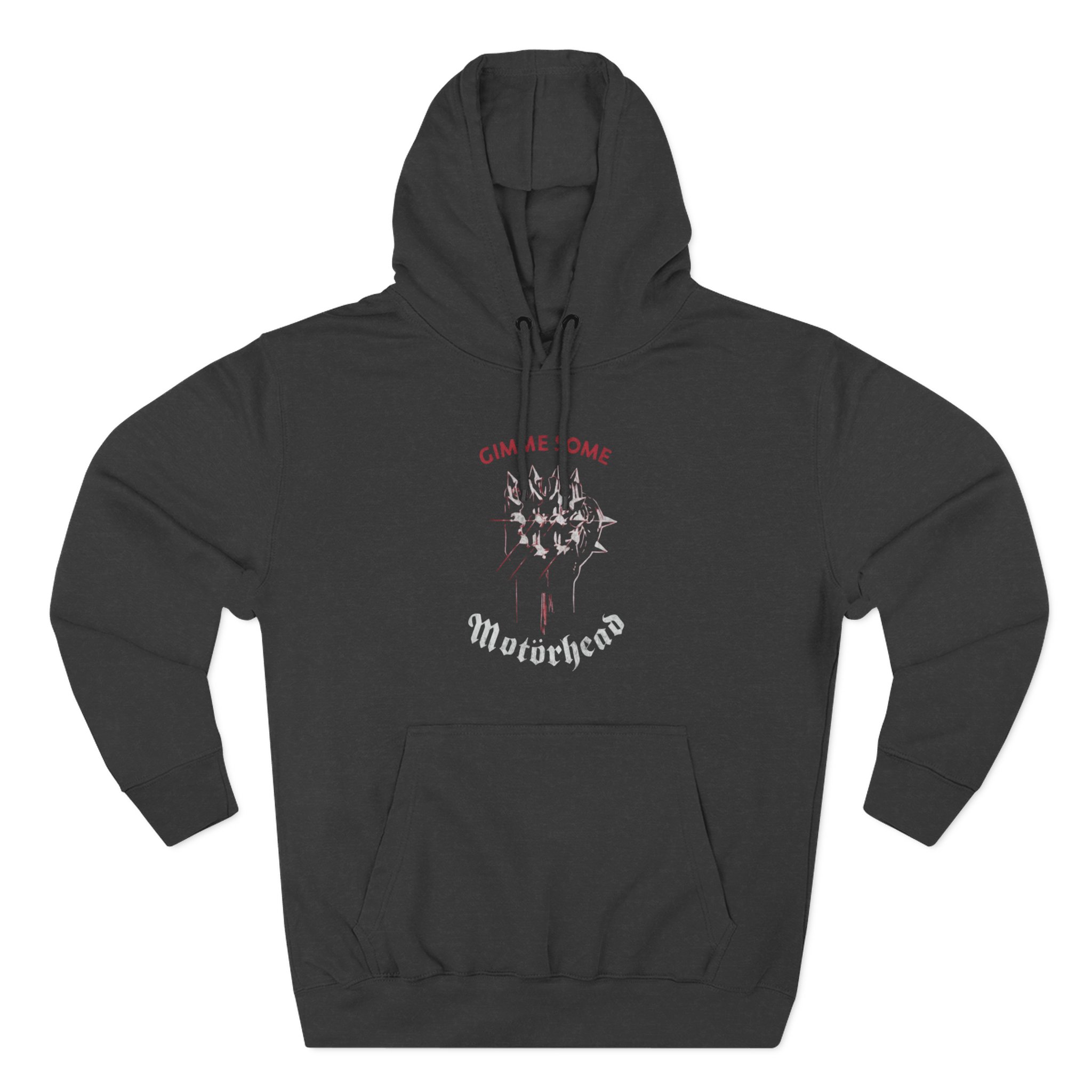Lemmy Spiked Fist Three-Panel Fleece Hoodie