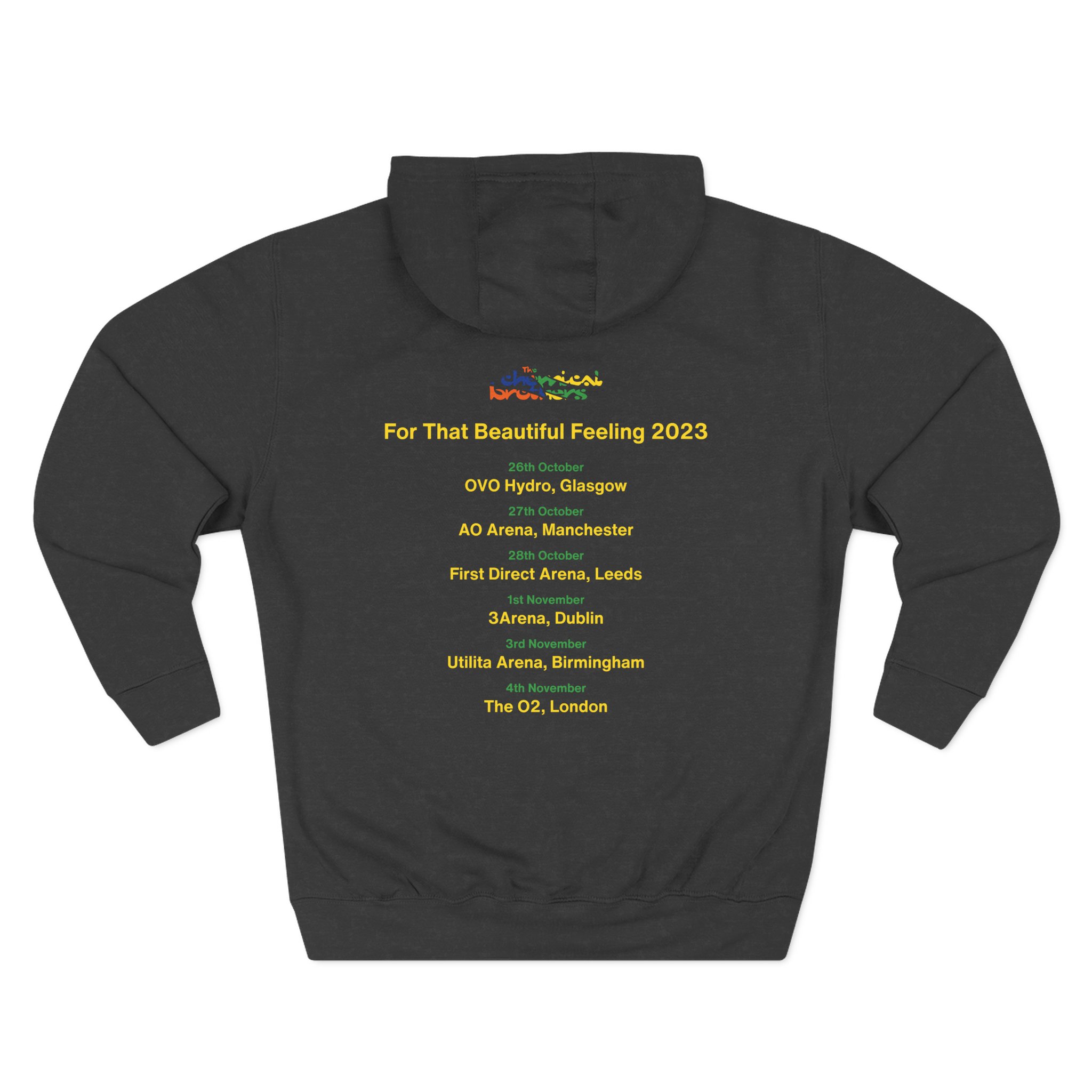 The Chemical Brothers for That Beautiful Feeling Tour Three-Panel Fleece Hoodie