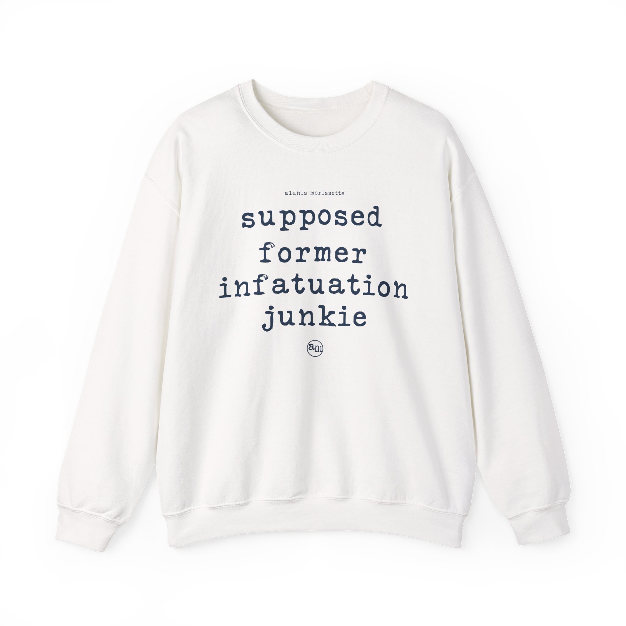 Alanis Morissette supposed former infatuation junkie Unisex Heavy Blendâ„¢ Crewneck Sweatshirt