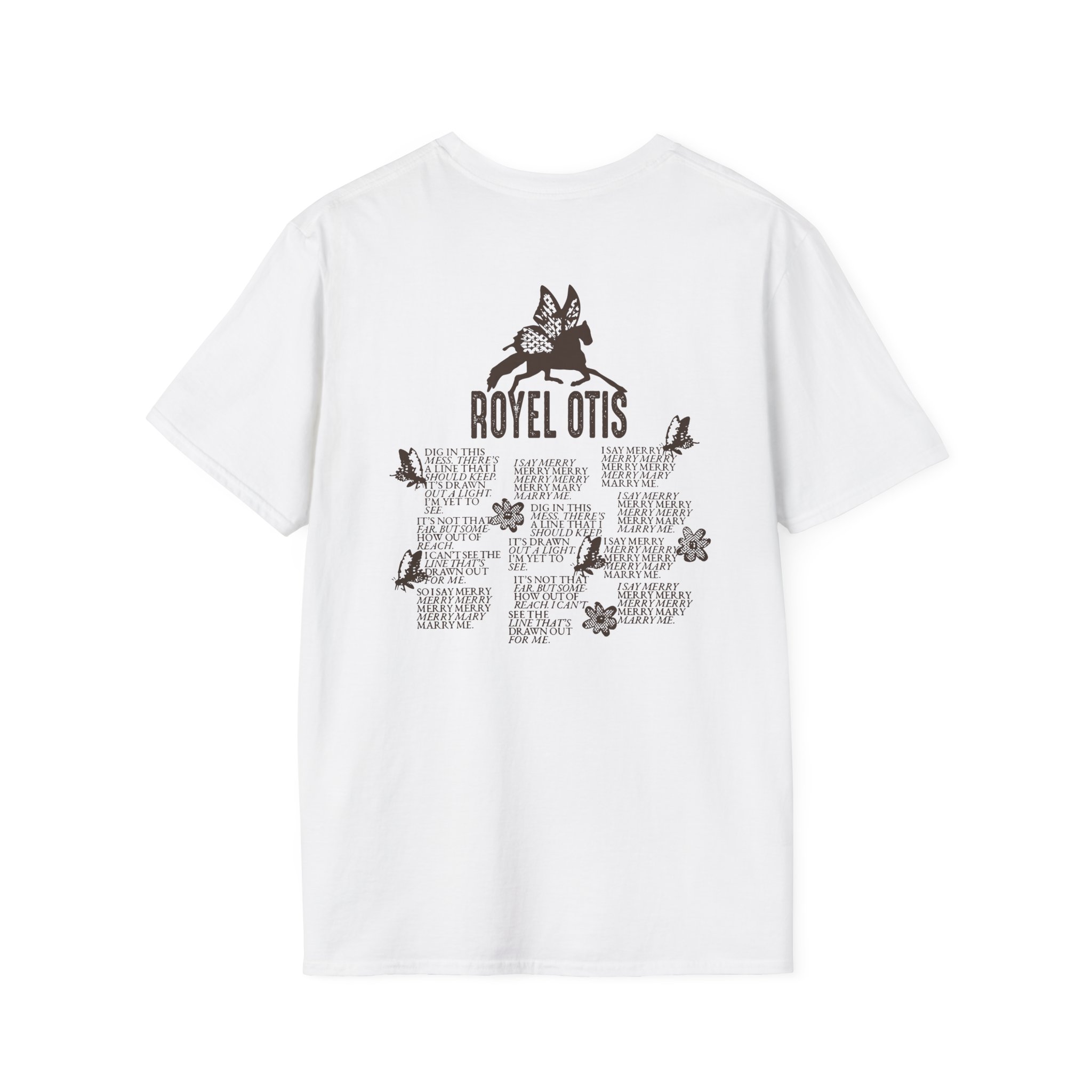 Royel Otis Mary Marry Me Faded Powder Unisex Softstyle T-Shirt