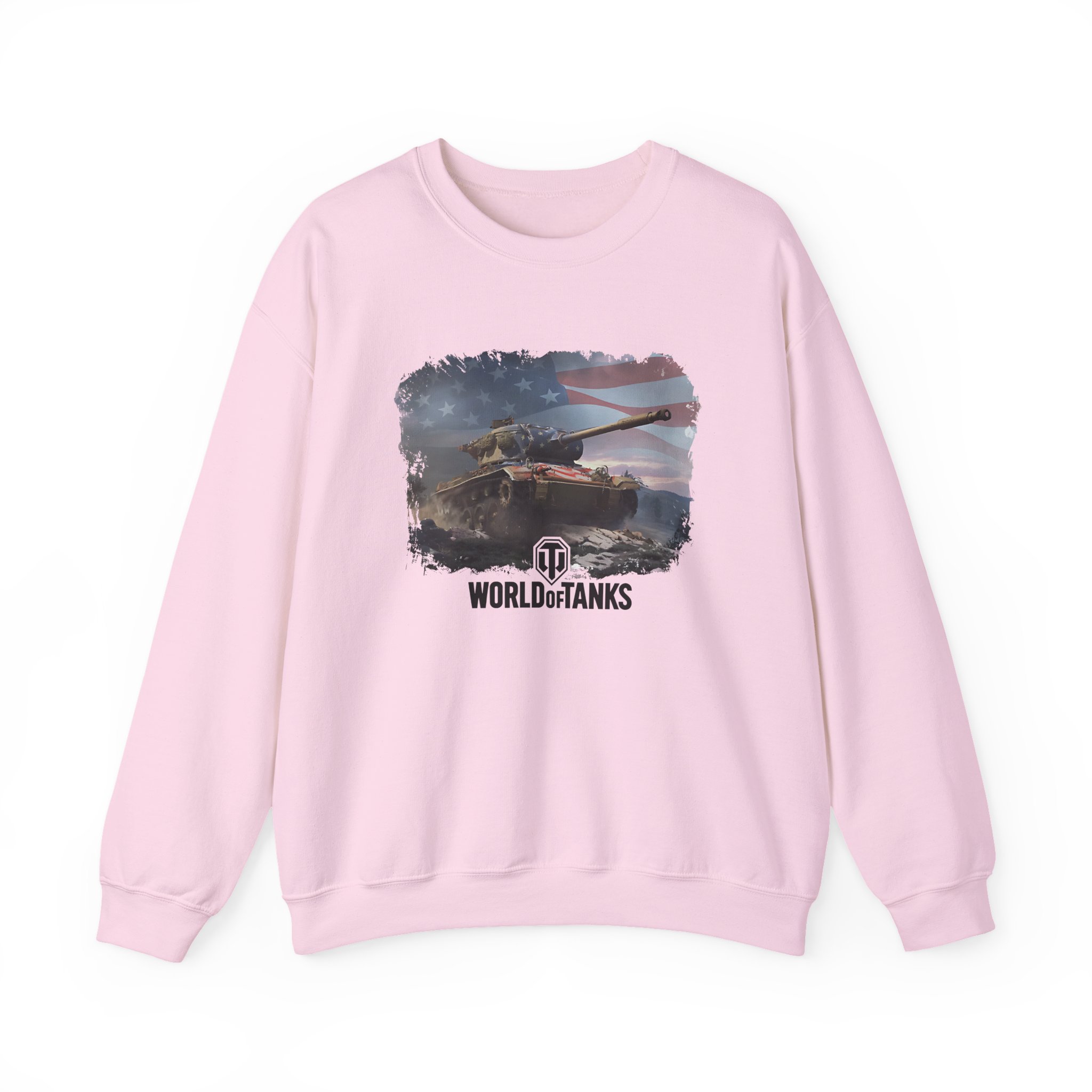 World of Tank Wot July 4th T78 Unisex Heavy Blendâ„¢ Crewneck Sweatshirt