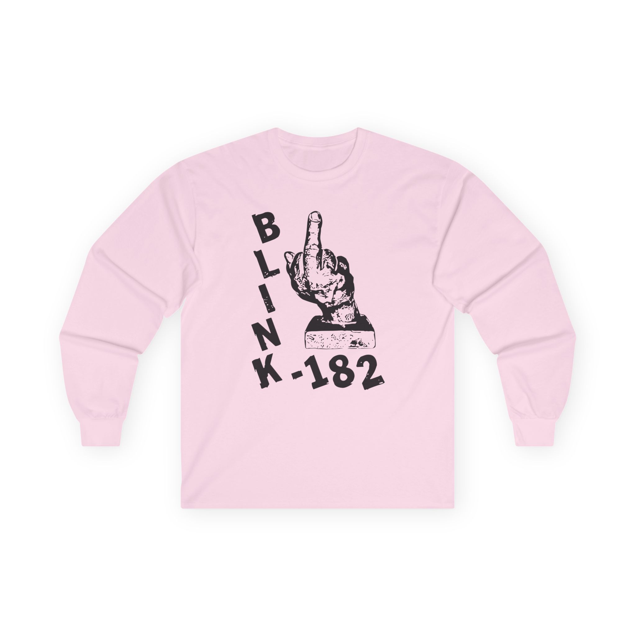 Blink 182 Pink Middle Finger Unisex Ultra Cotton Long Sleeve Tee