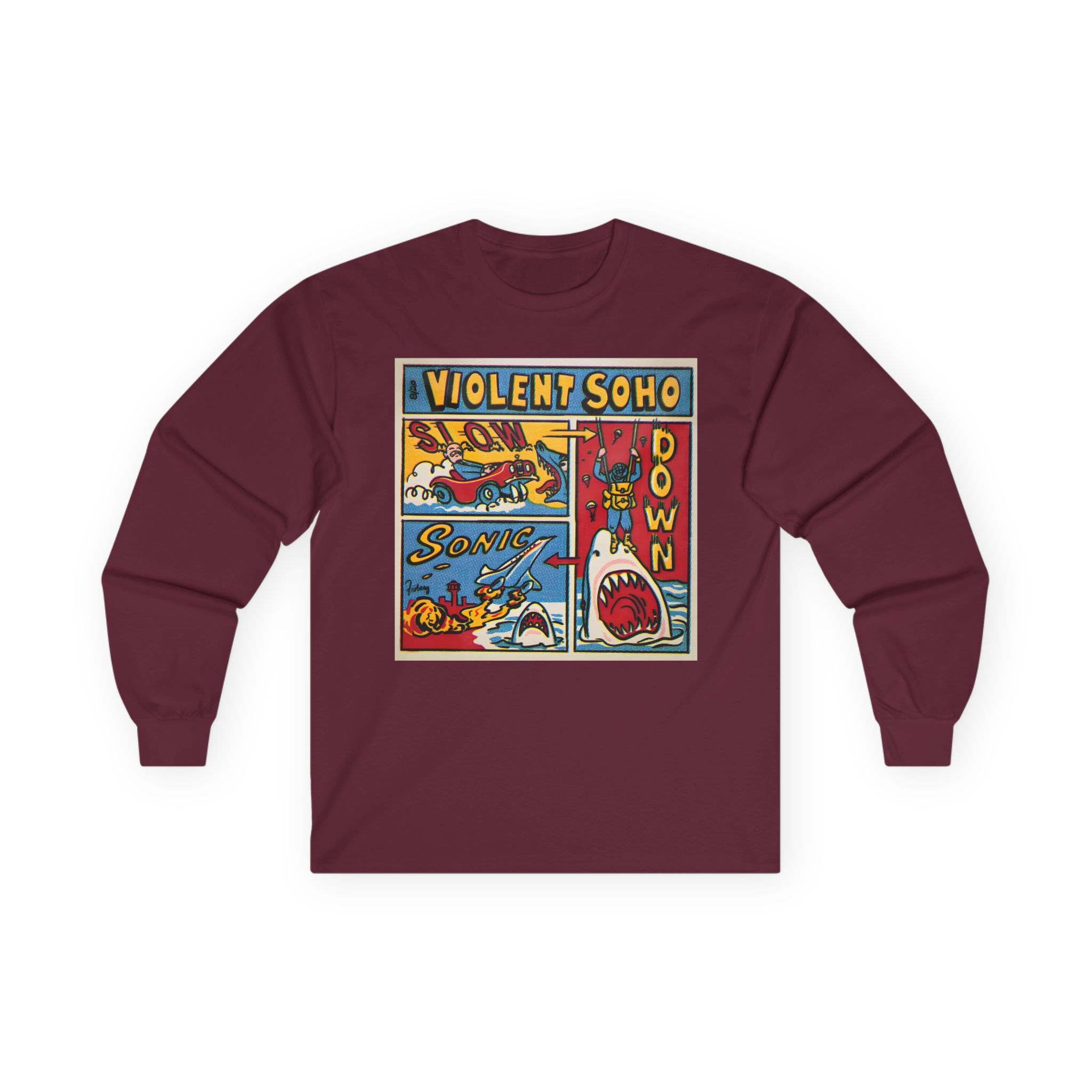 Violent Soho Slow Down Sonic Unisex Ultra Cotton Long Sleeve Tee