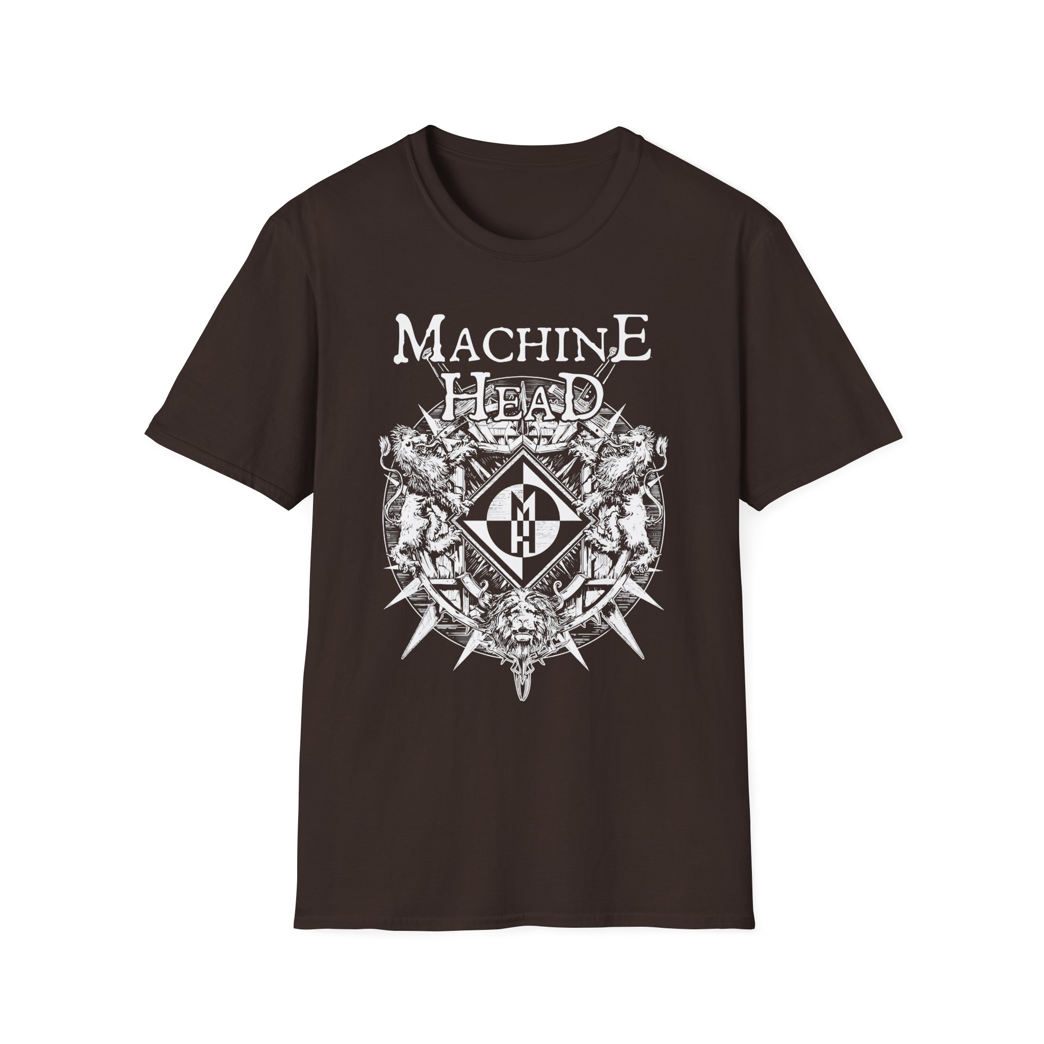 Machine Head Lion Crest Unisex Softstyle T-Shirt