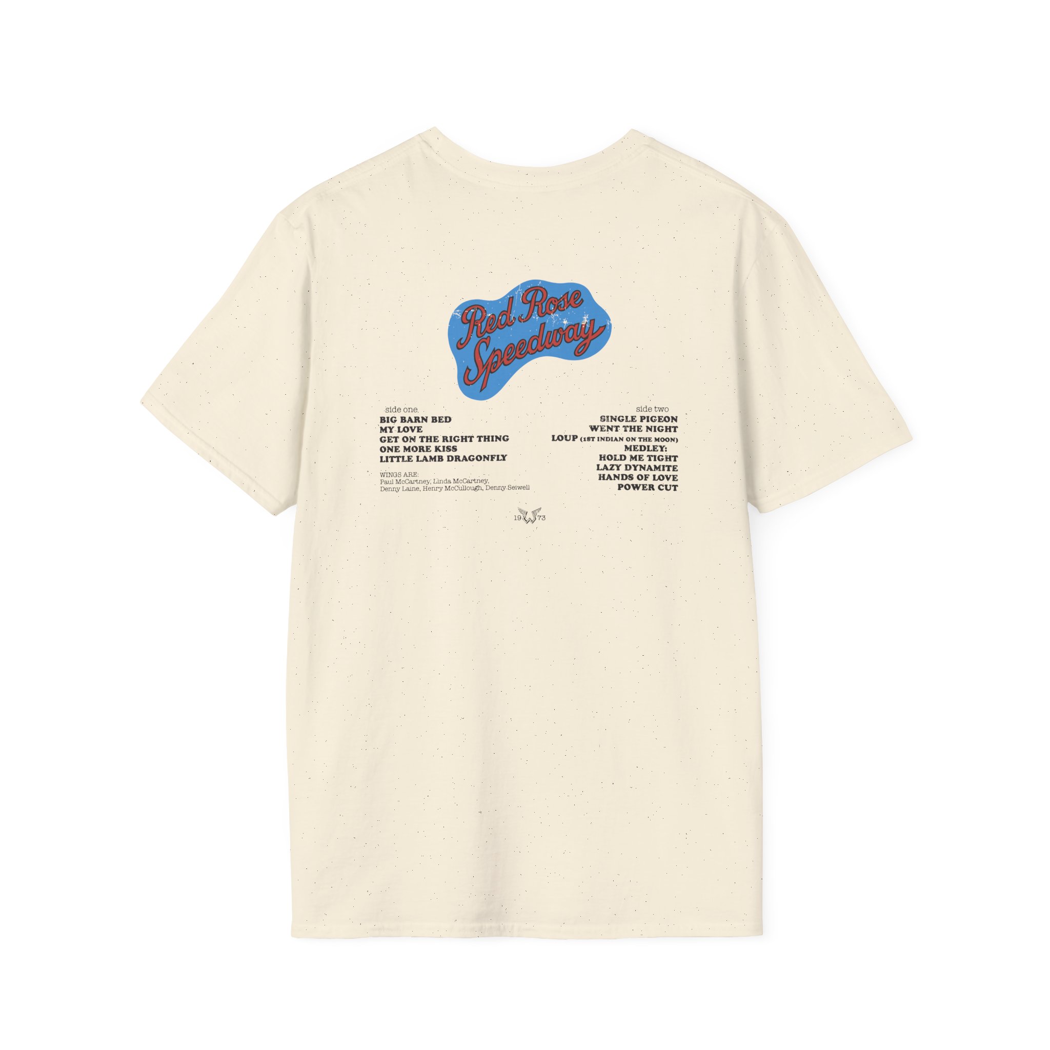 Wings Red Rose Unisex Softstyle T-Shirt