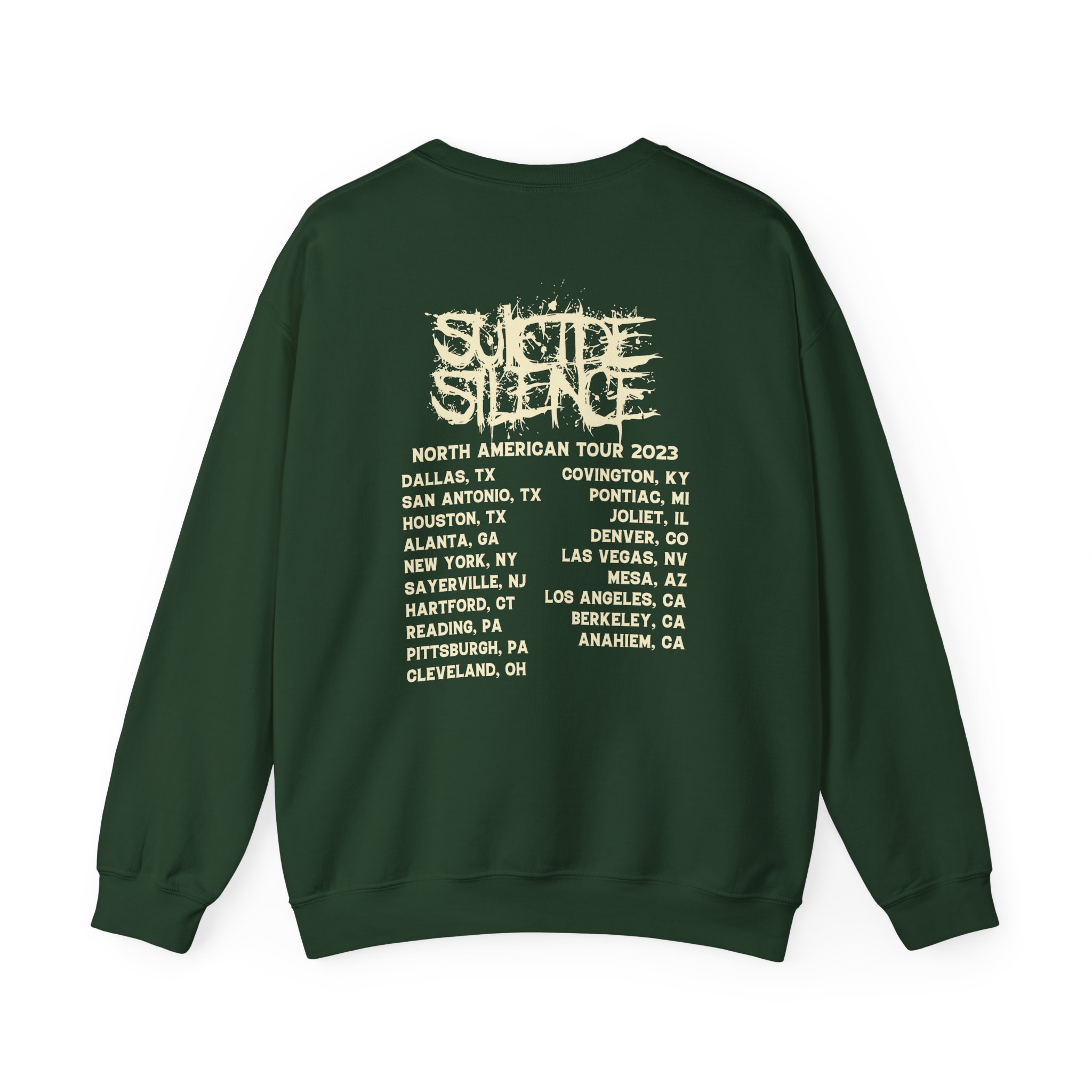 Suicide Silence Rymd Cover Tour 2023 Unisex Heavy Blendâ„¢ Crewneck Sweatshirt