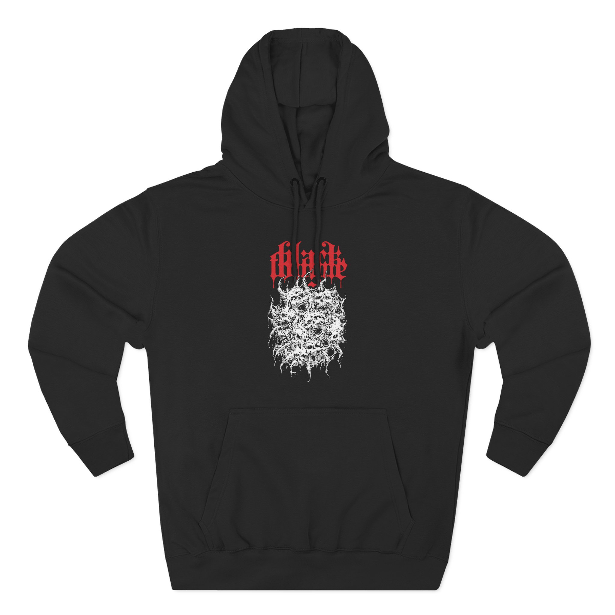 Black Tongue Mortifier Three-Panel Fleece Hoodie