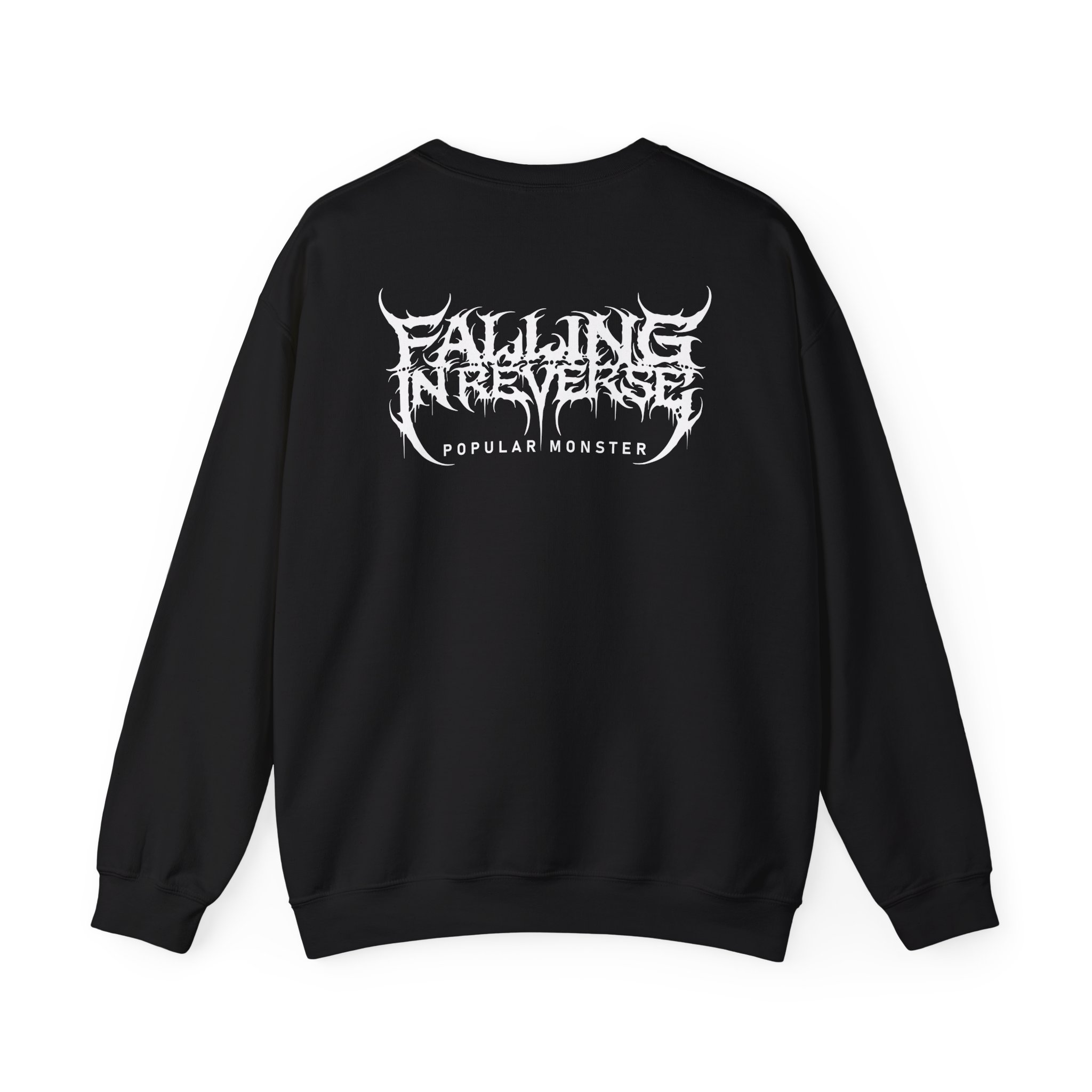 Falling in Reverse Popular Monster Cover and Back Logo Unisex Heavy Blendâ„¢ Crewneck Sweatshirt