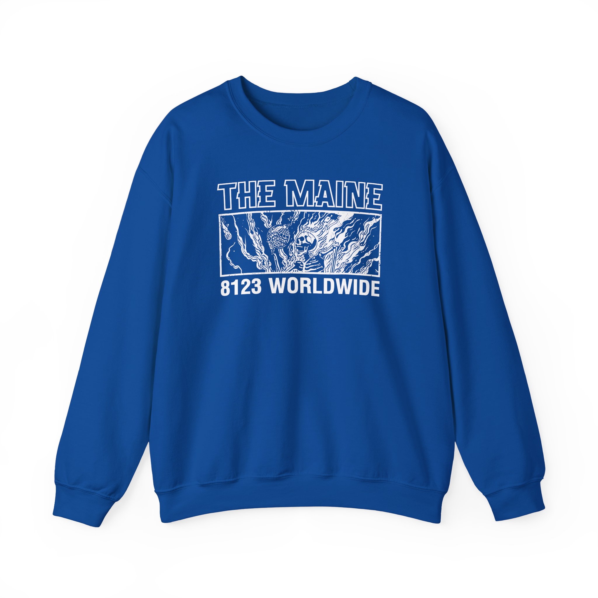 The Maine 8123 Wordwide Unisex Heavy Blend Crewneck Sweatshirt