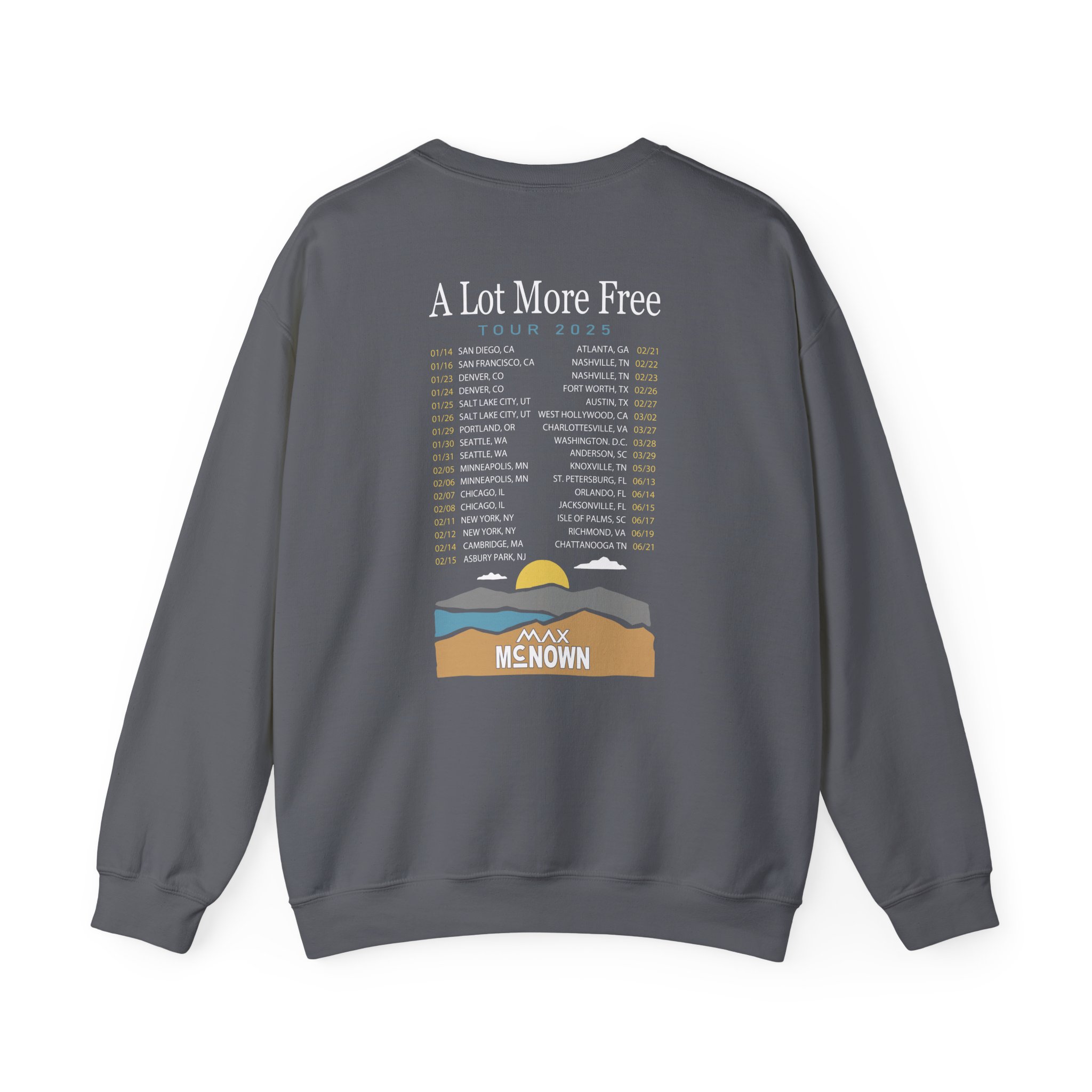 Max Mcnown US Tour Unisex Heavy Blendâ„¢ Crewneck Sweatshirt