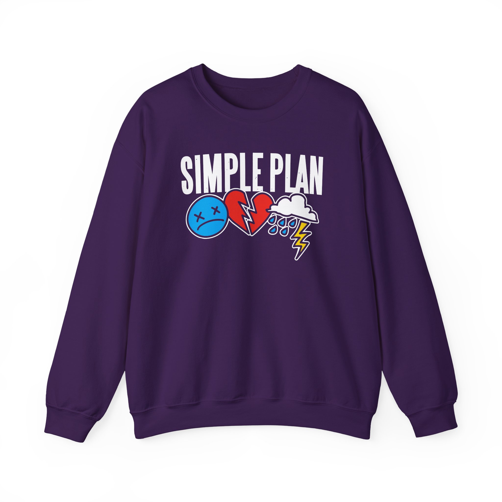 Simple Plan 3 Icons Logo Unisex Heavy Blendâ„¢ Crewneck Sweatshirt