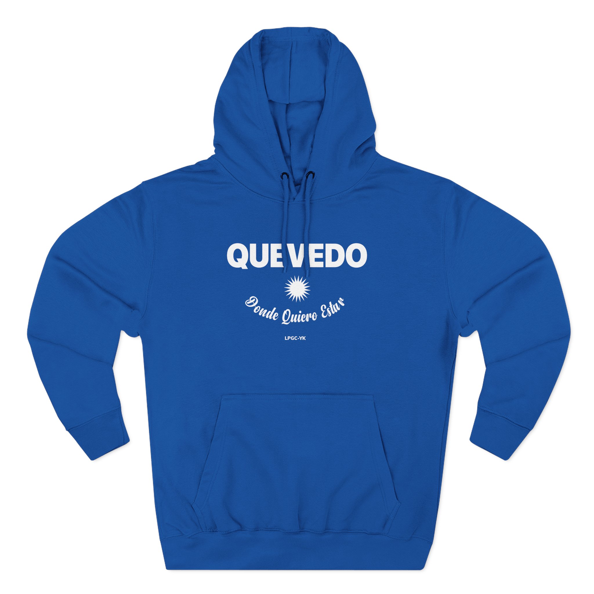 Quevedo Donde Quiero Estar Three-Panel Fleece Hoodie