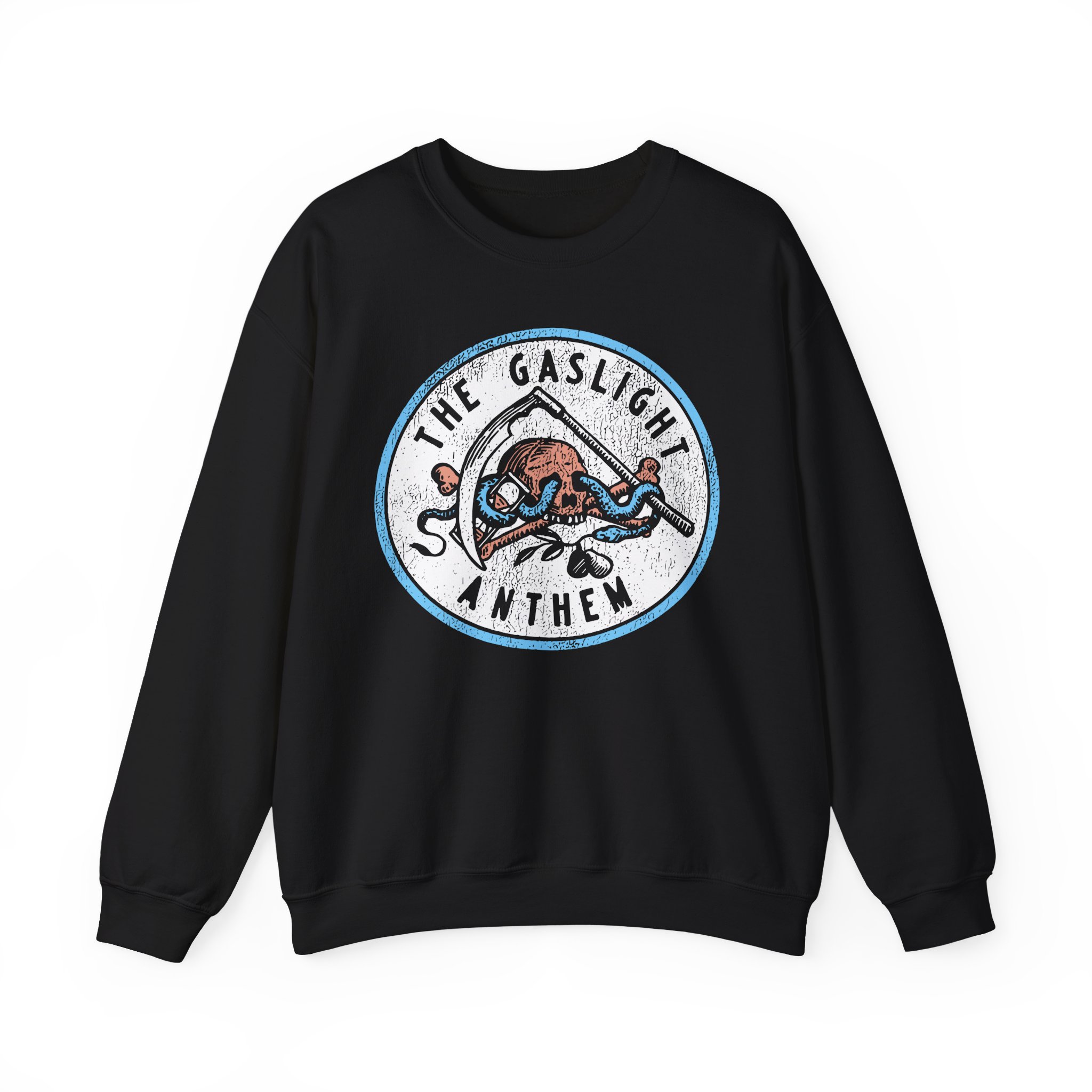 Gaslight Anthem Skull Snake Unisex Heavy Blendâ„¢ Crewneck Sweatshirt