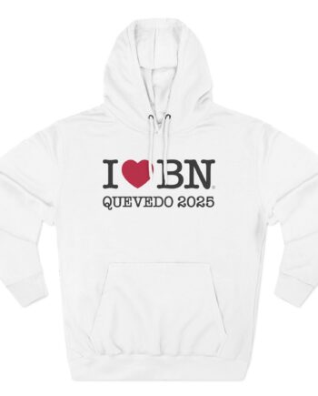 Quevedo I Love Bn Three-Panel Fleece Hoodie
