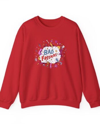 Bad Friends Fight Cloud Unisex Heavy Blend™ Crewneck Sweatshirt