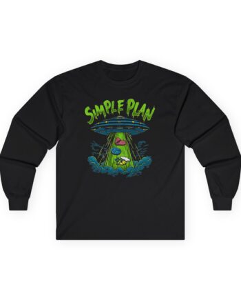 Simple Plan Alien Ufo Unisex Ultra Cotton Long Sleeve Tee