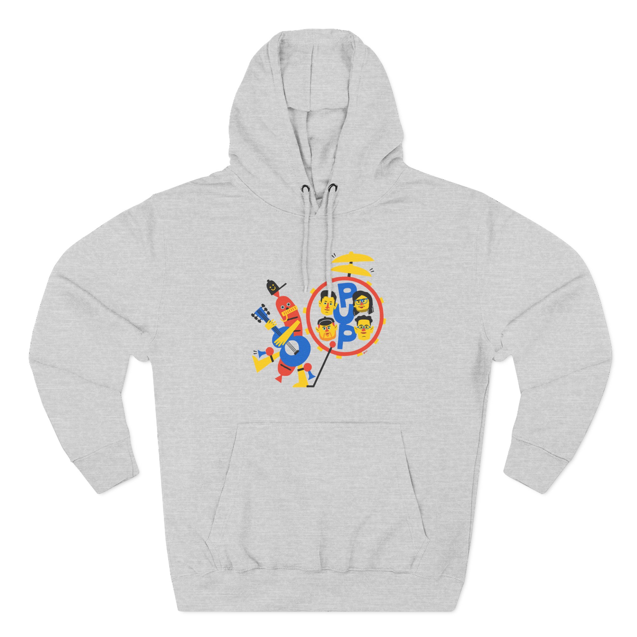 Pup Band of Wiener Three-Panel Fleece Hoodie