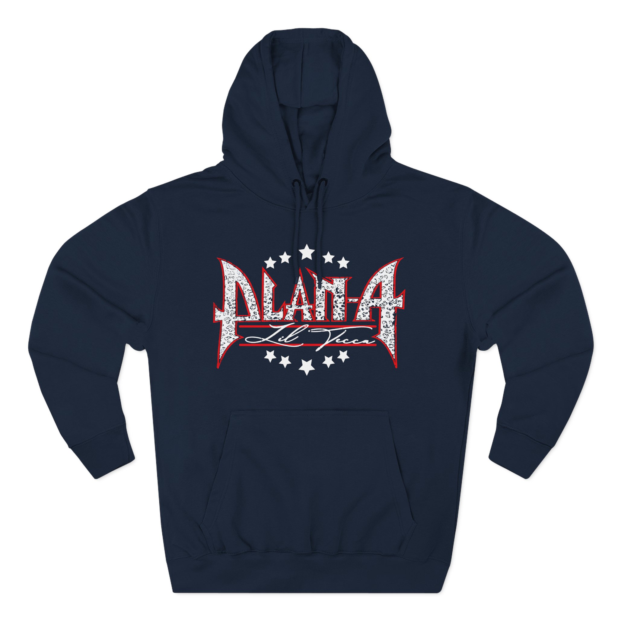 Lil Tecca Plan a Metal Logo Three-Panel Fleece Hoodie