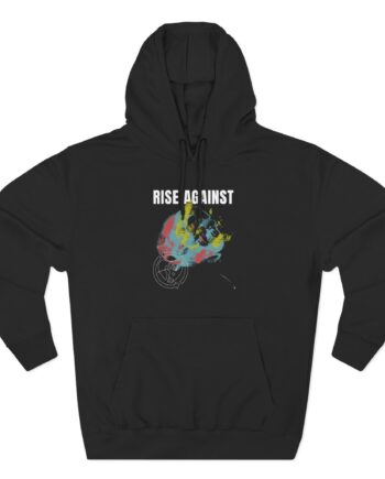 Rise Against Projecting Skull Three-Panel Fleece Hoodie