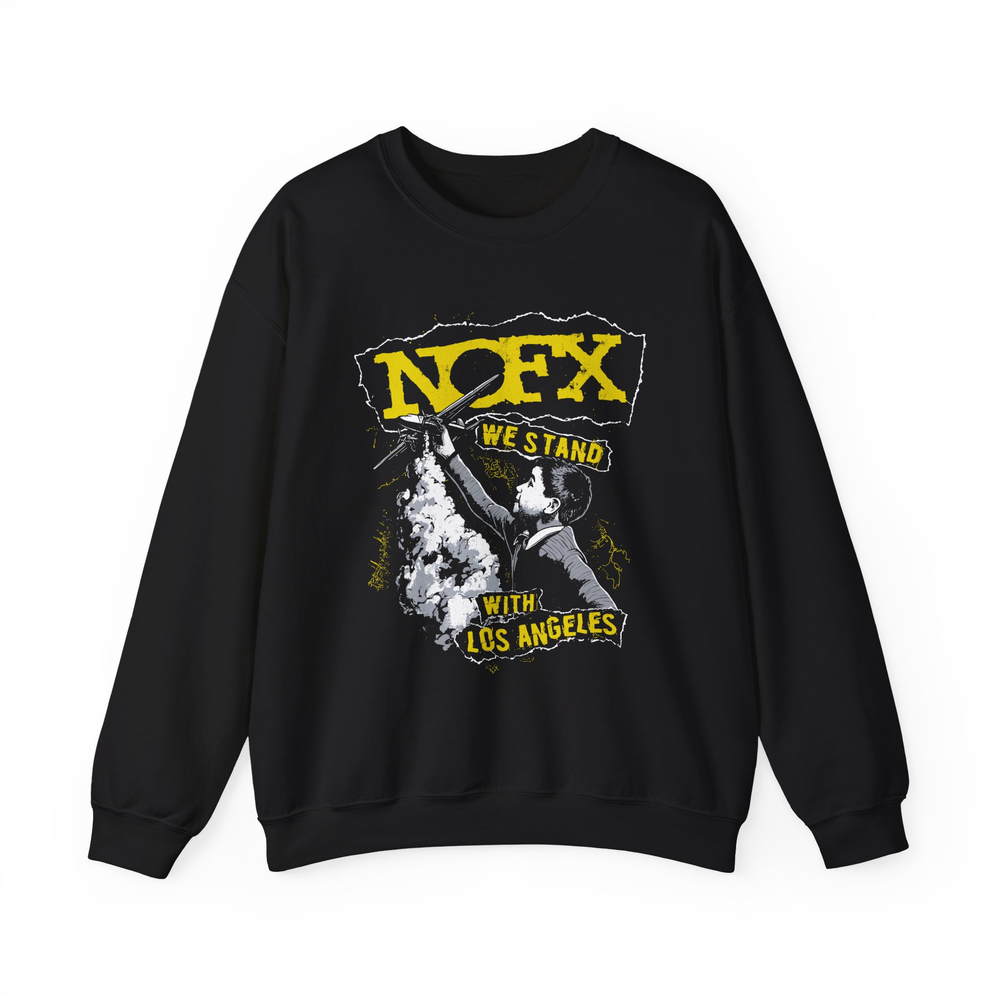 Nofx Fire Relief Unisex Heavy Blendâ„¢ Crewneck Sweatshirt