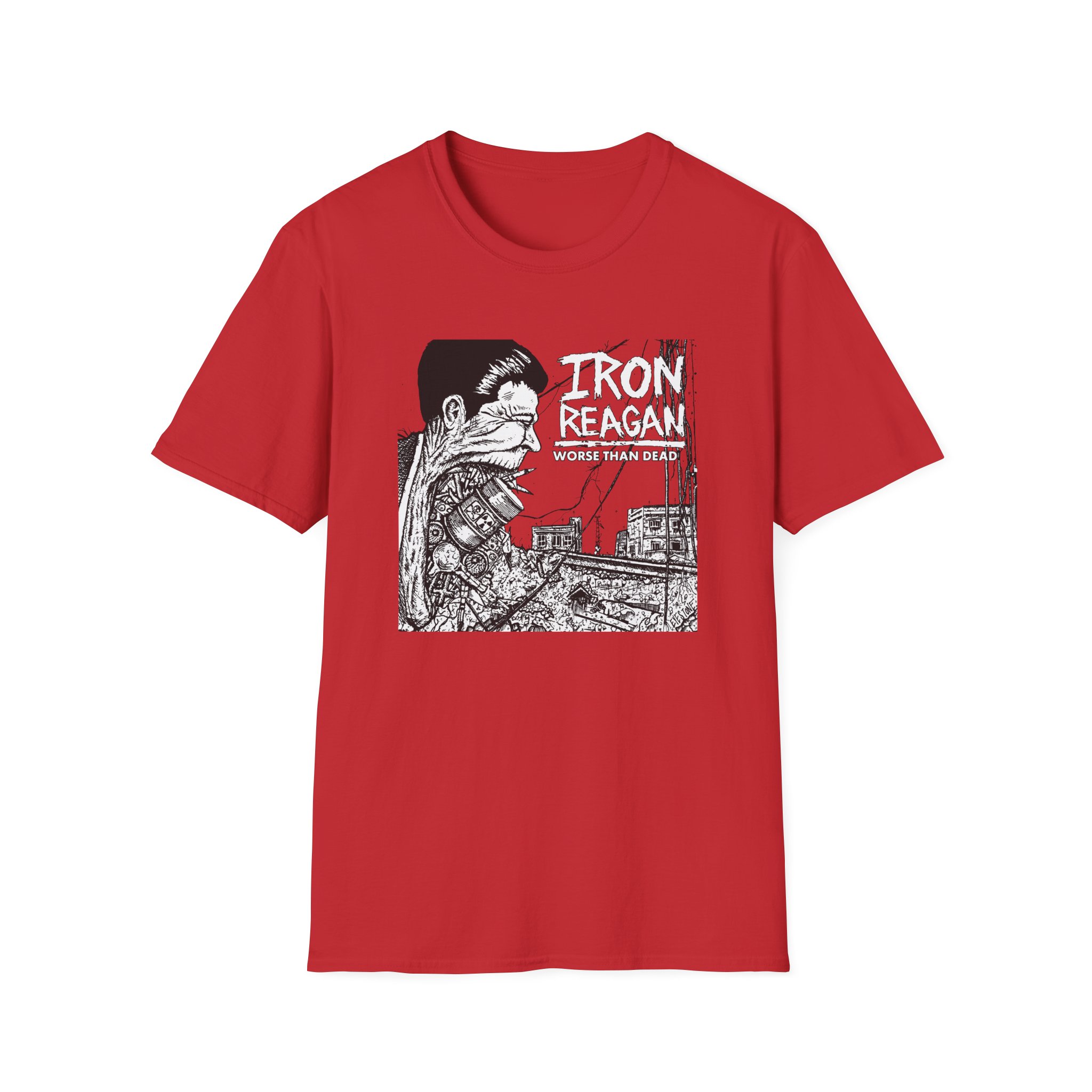 Iron Reagan Worse Than Dead Unisex Softstyle T-Shirt