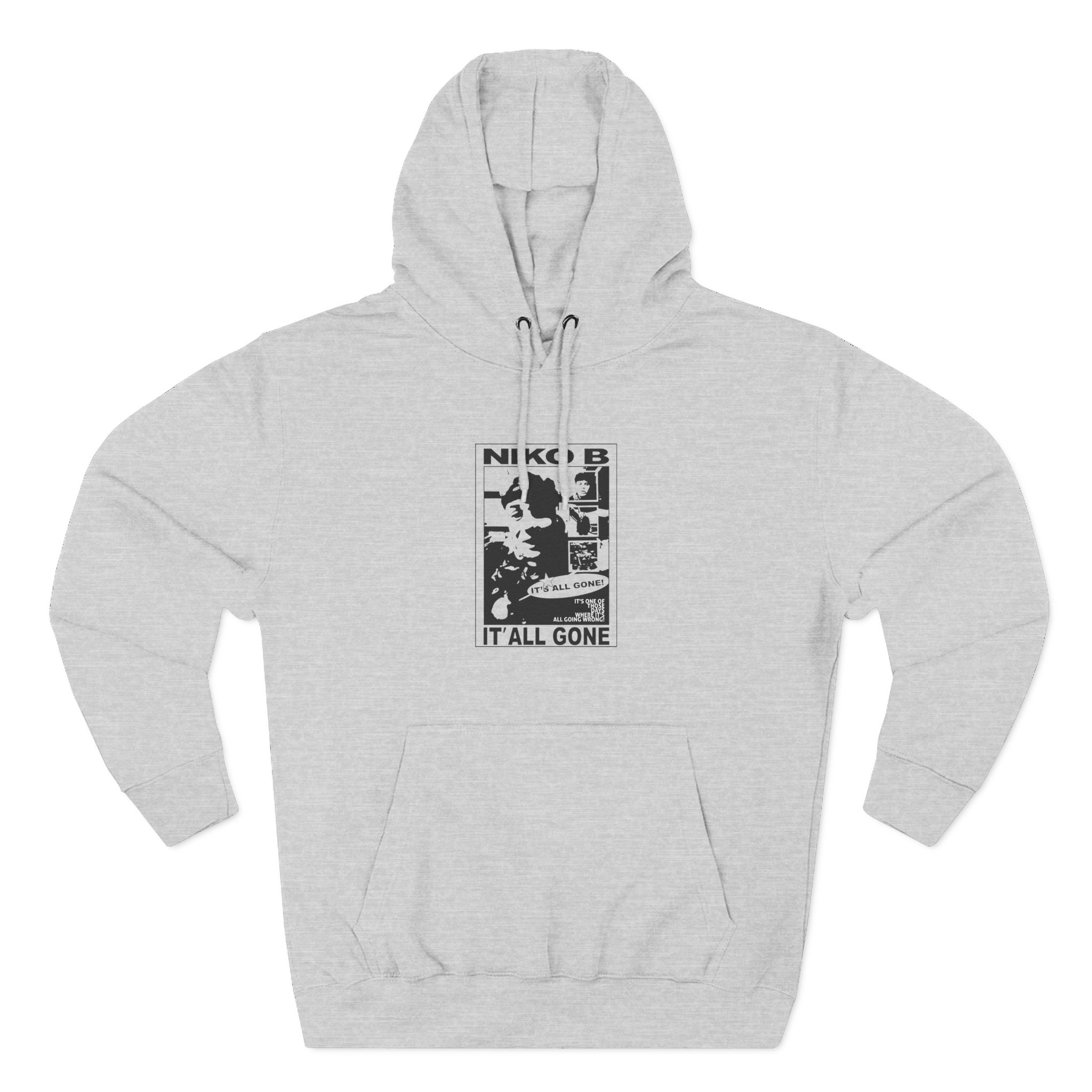 Niko B Its All Gone Three-panel Fleece Hoodie