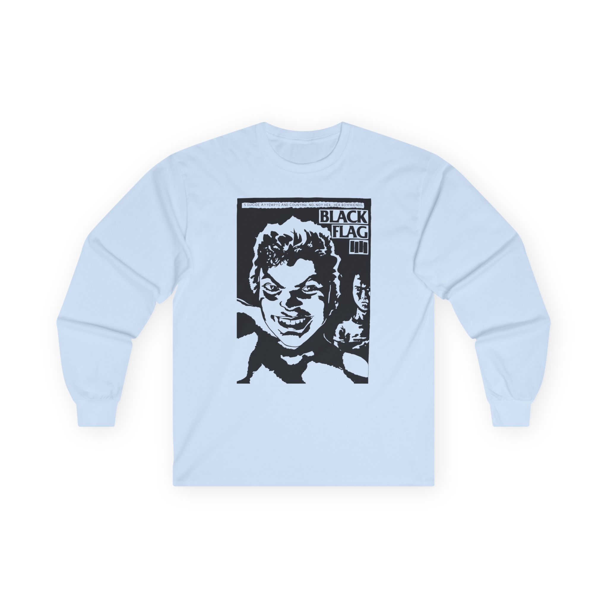 Black Flag Suicide Flyer Unisex Ultra Cotton Long Sleeve Tee