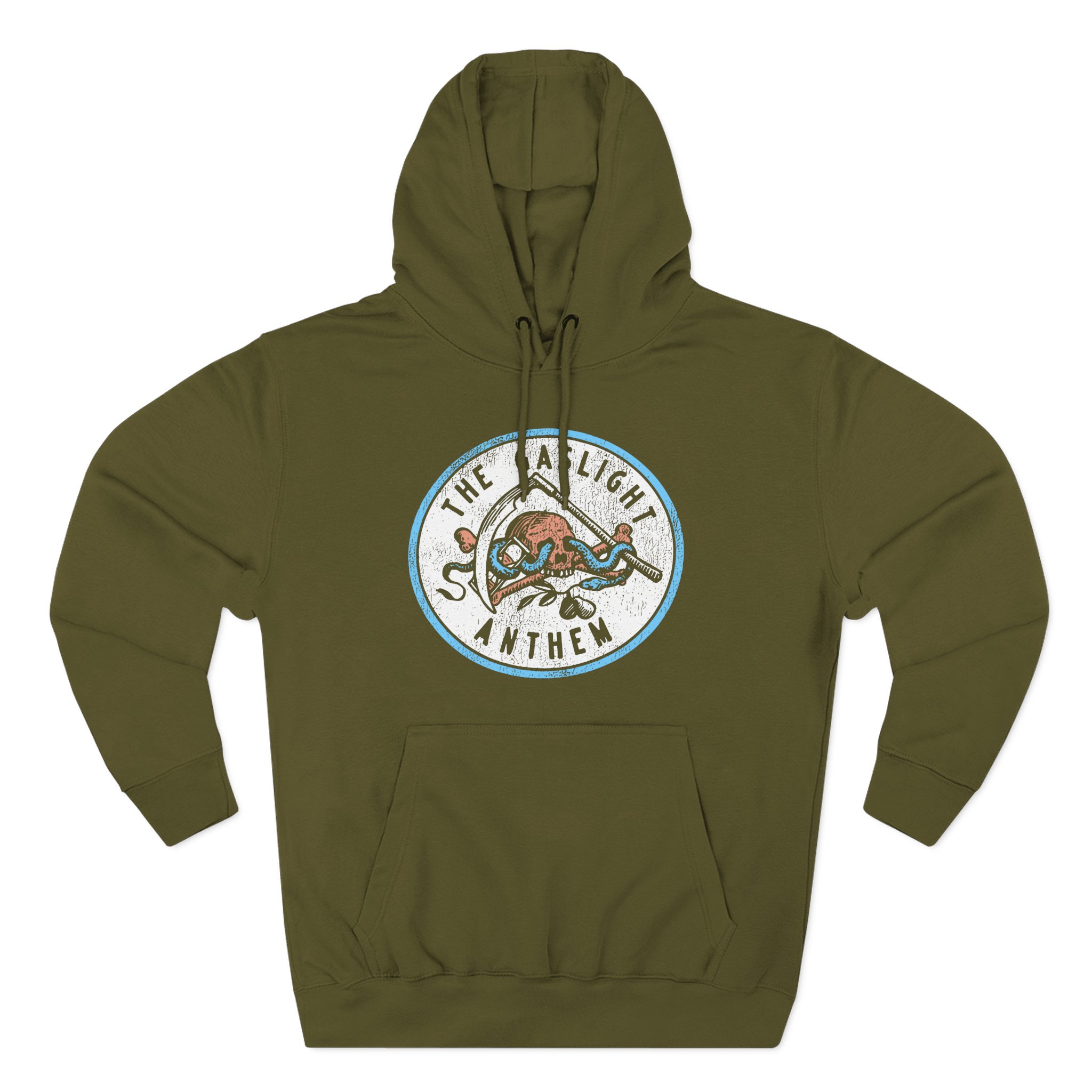 Gaslight Anthem Skull Snake Three-Panel Fleece Hoodie