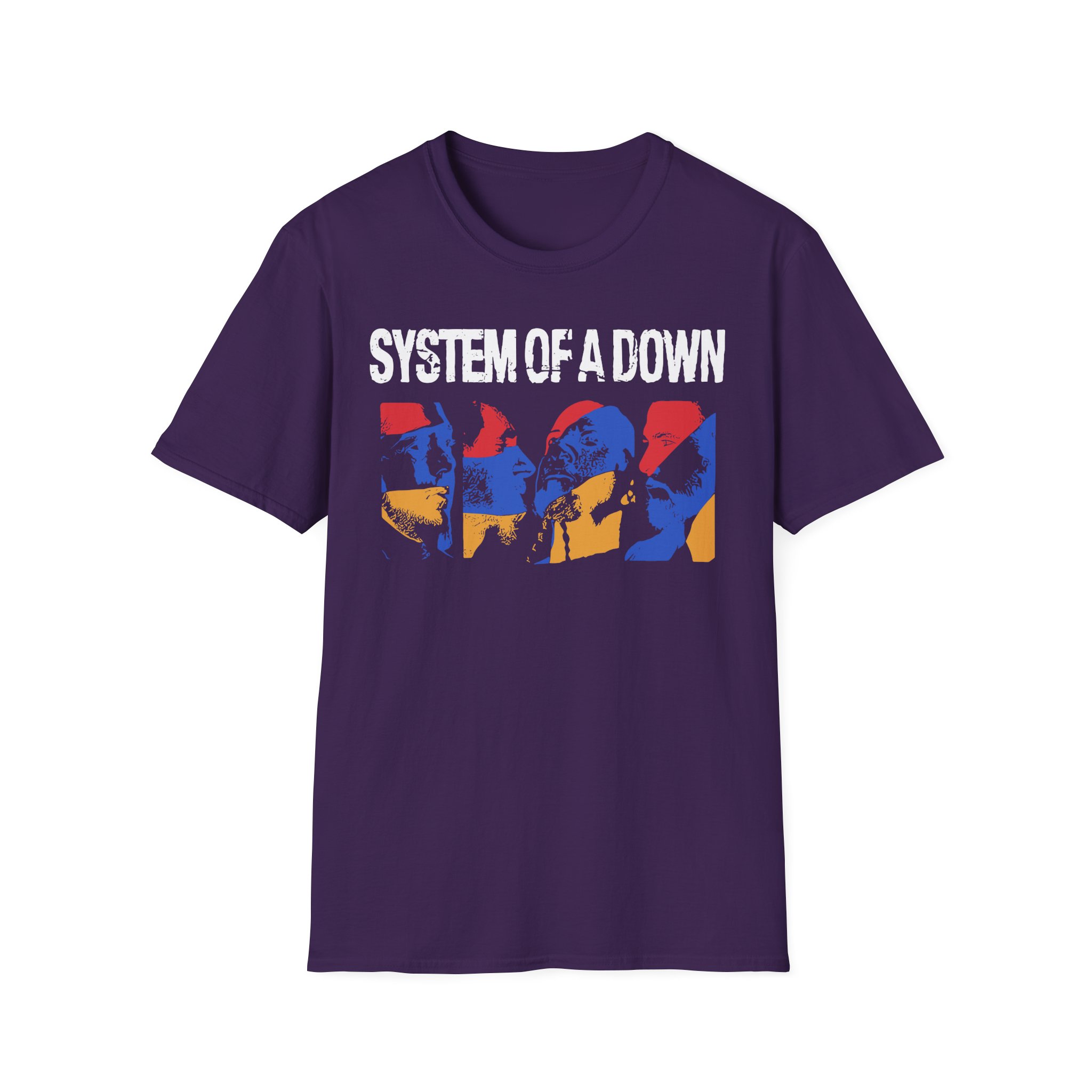 System of a Down Photo Collage Unisex Softstyle T-Shirt