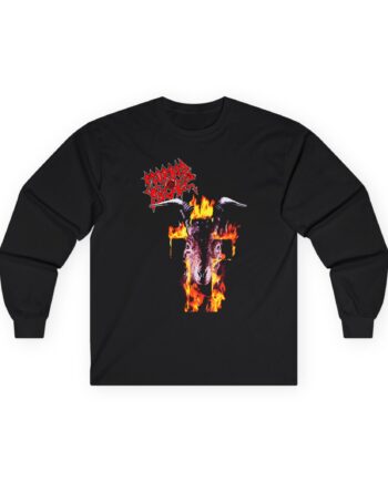 Morbid Angel Flaming Goat Unisex Ultra Cotton Long Sleeve Tee