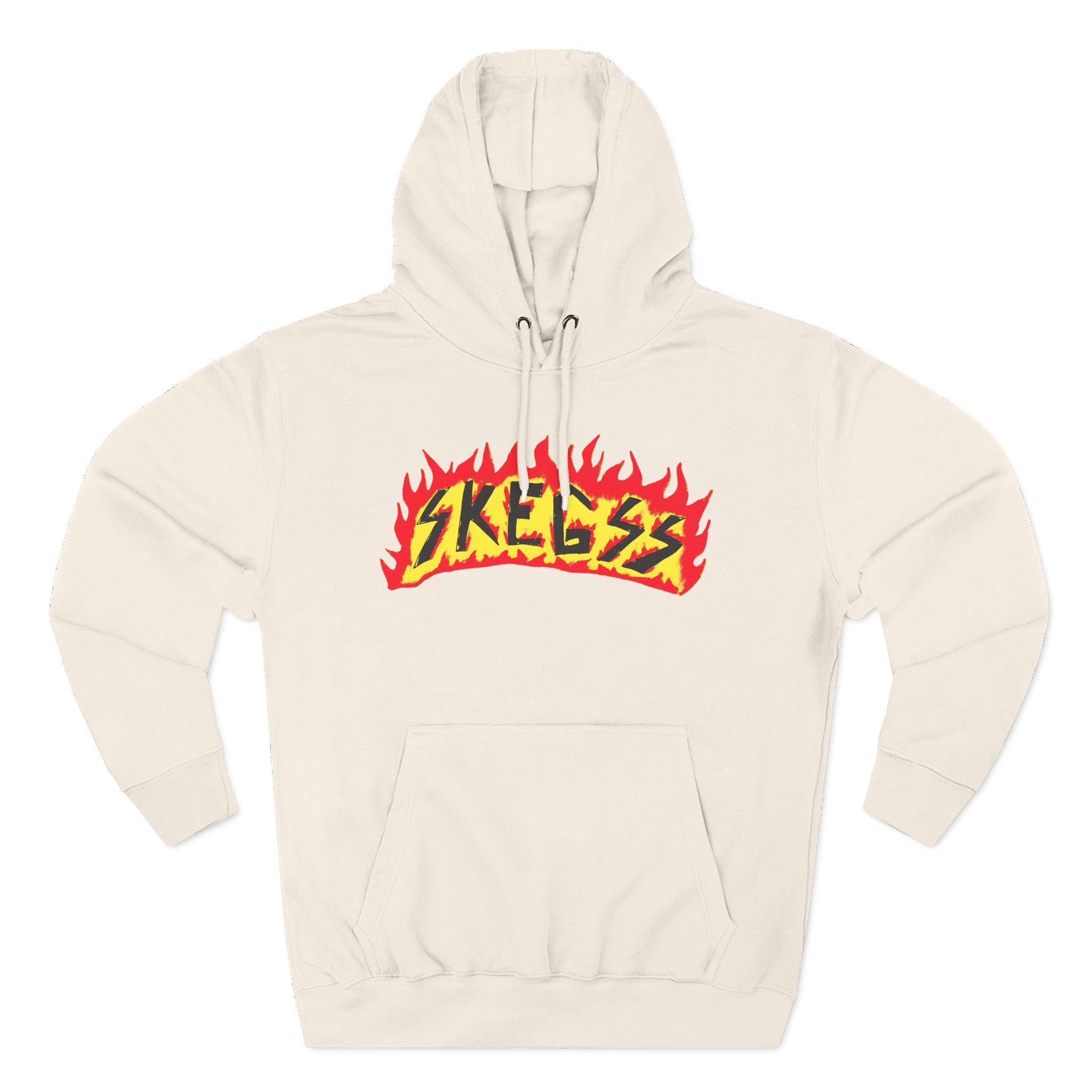 Skegss Flame Logo Three-Panel Fleece Hoodie