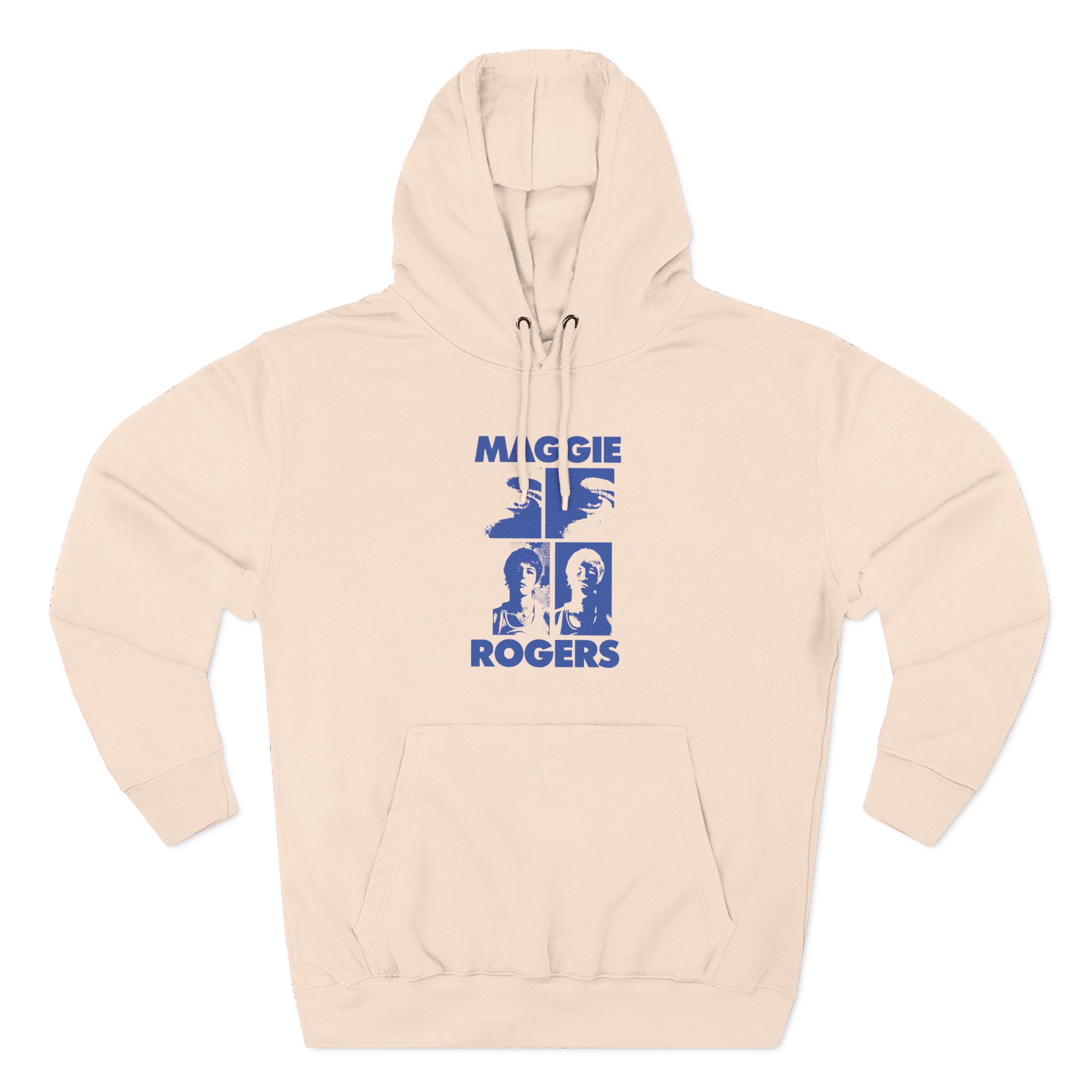 Maggie Rogers Mustard Grid Three-Panel Fleece Hoodie