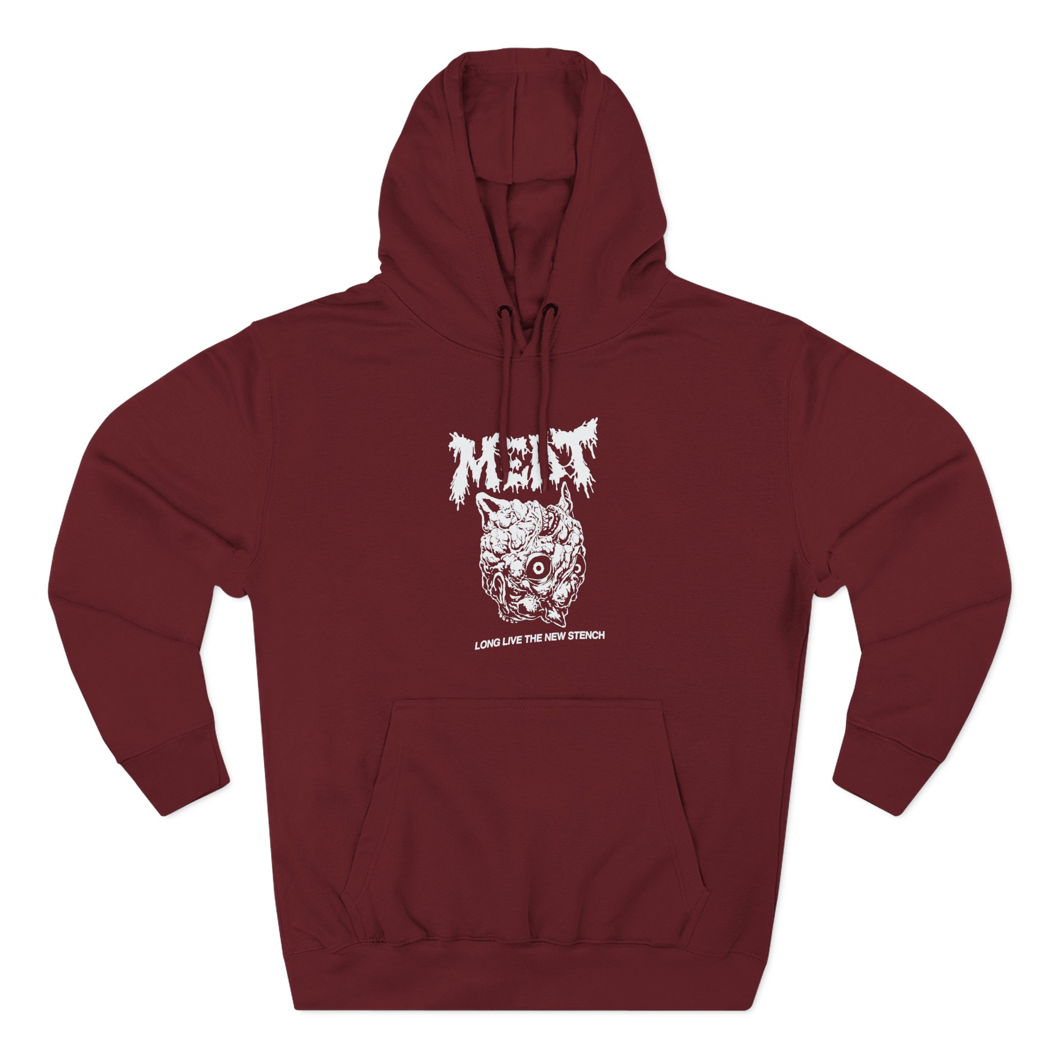 Meatcanyon Long Live the New Stench Three-Panel Fleece Hoodie