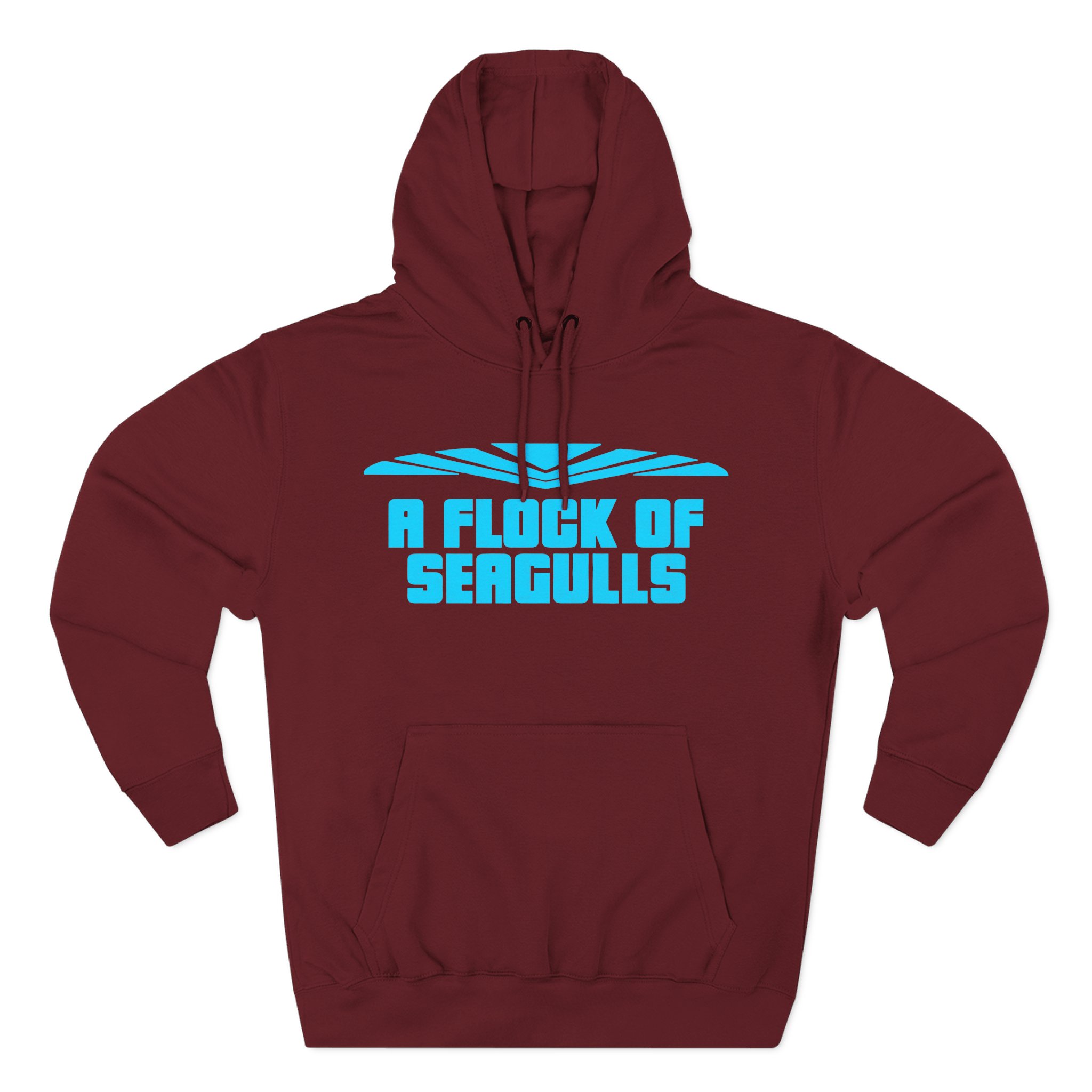 A Flock of Seagulls Logo Three-Panel Fleece Hoodie