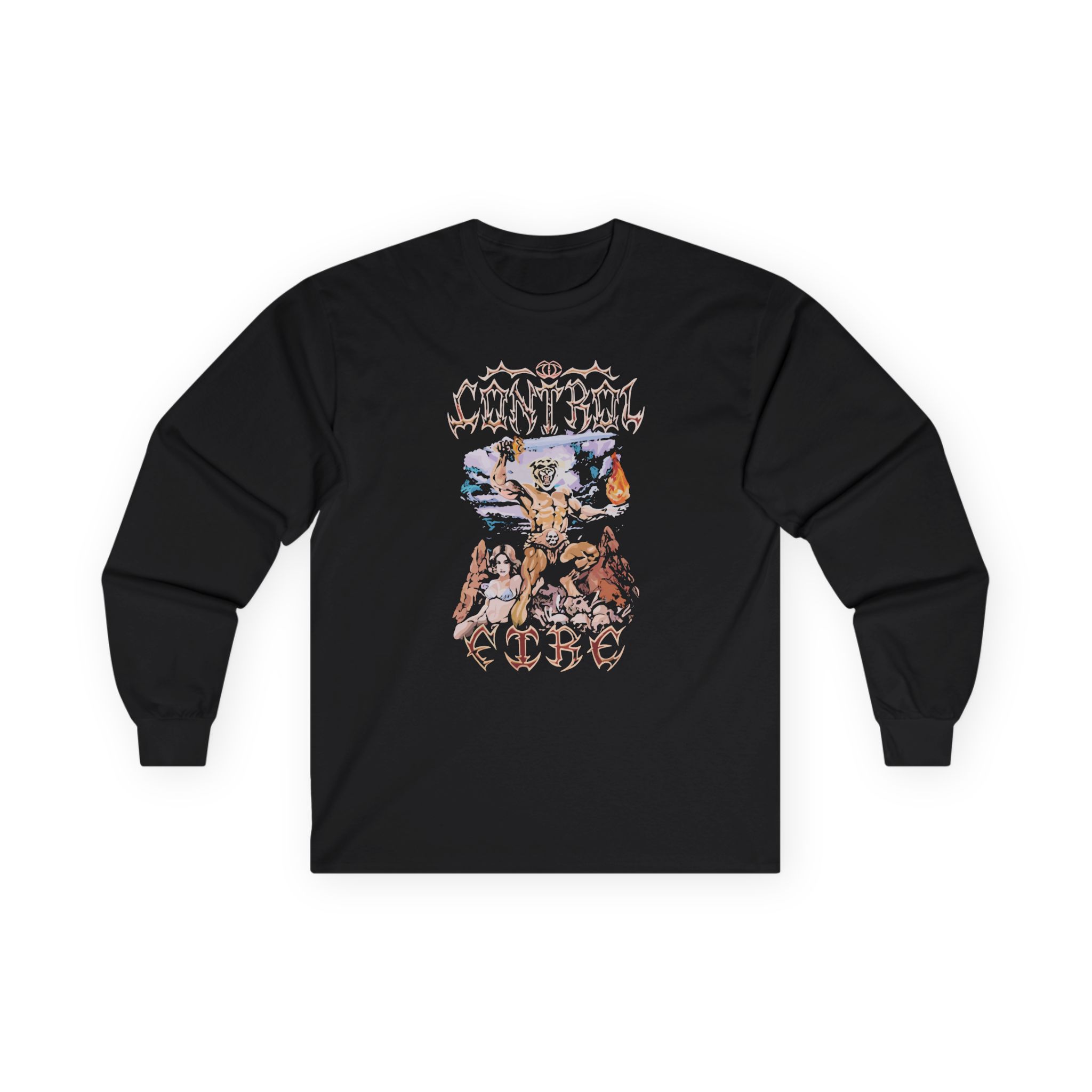 Papa Meat canyon I Control Fire Unisex Ultra Cotton Long Sleeve Tee