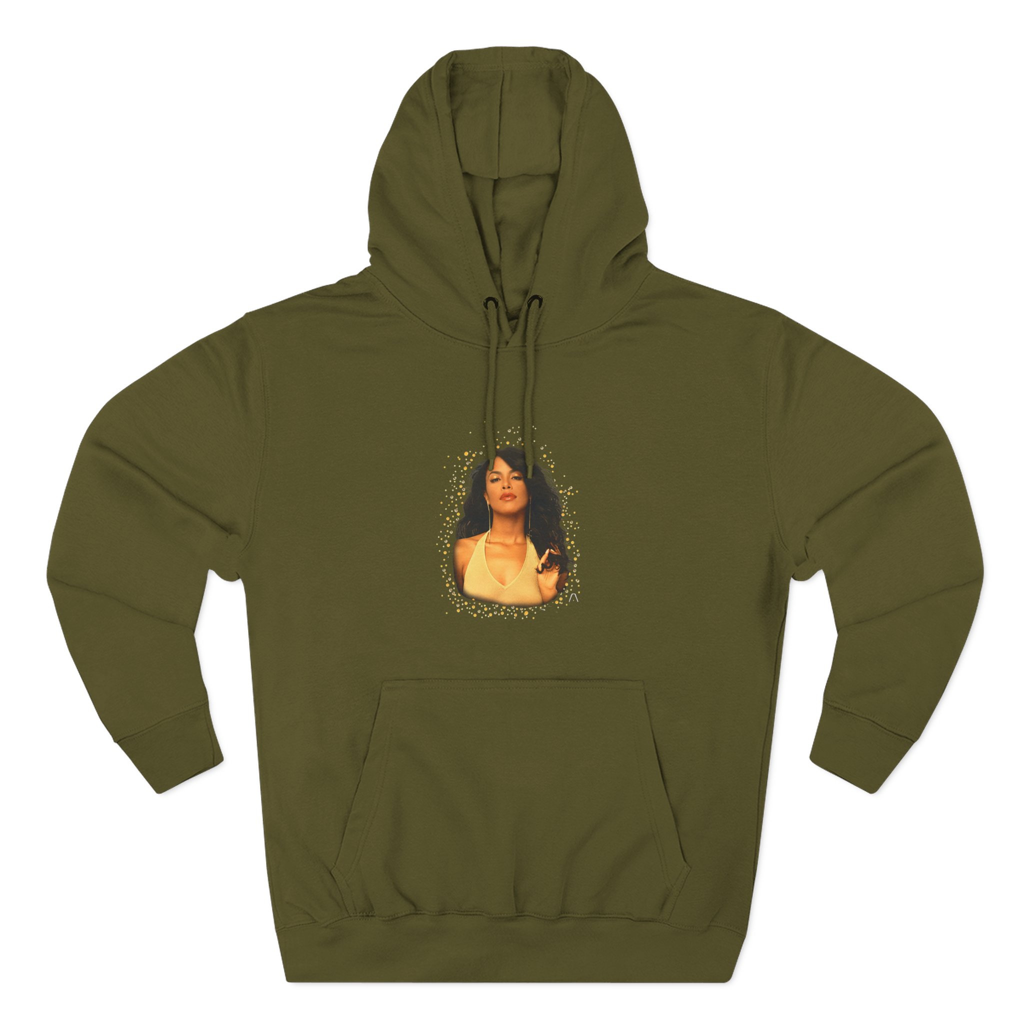 Aaliyah Self Titled Portrait Three-Panel Fleece Hoodie