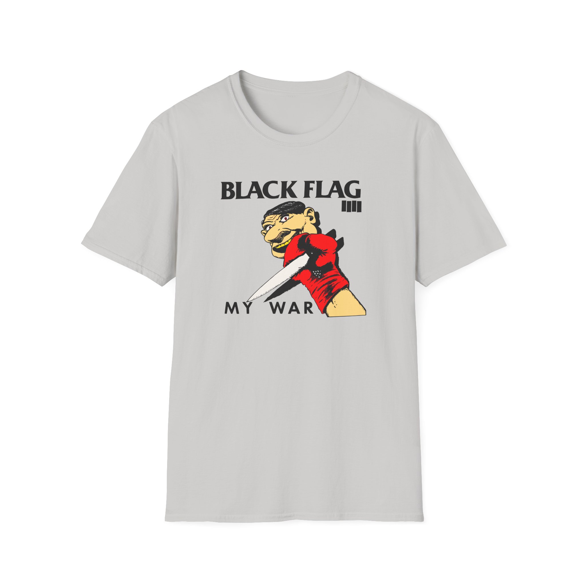 Black Flag My War Unisex Softstyle T-Shirt