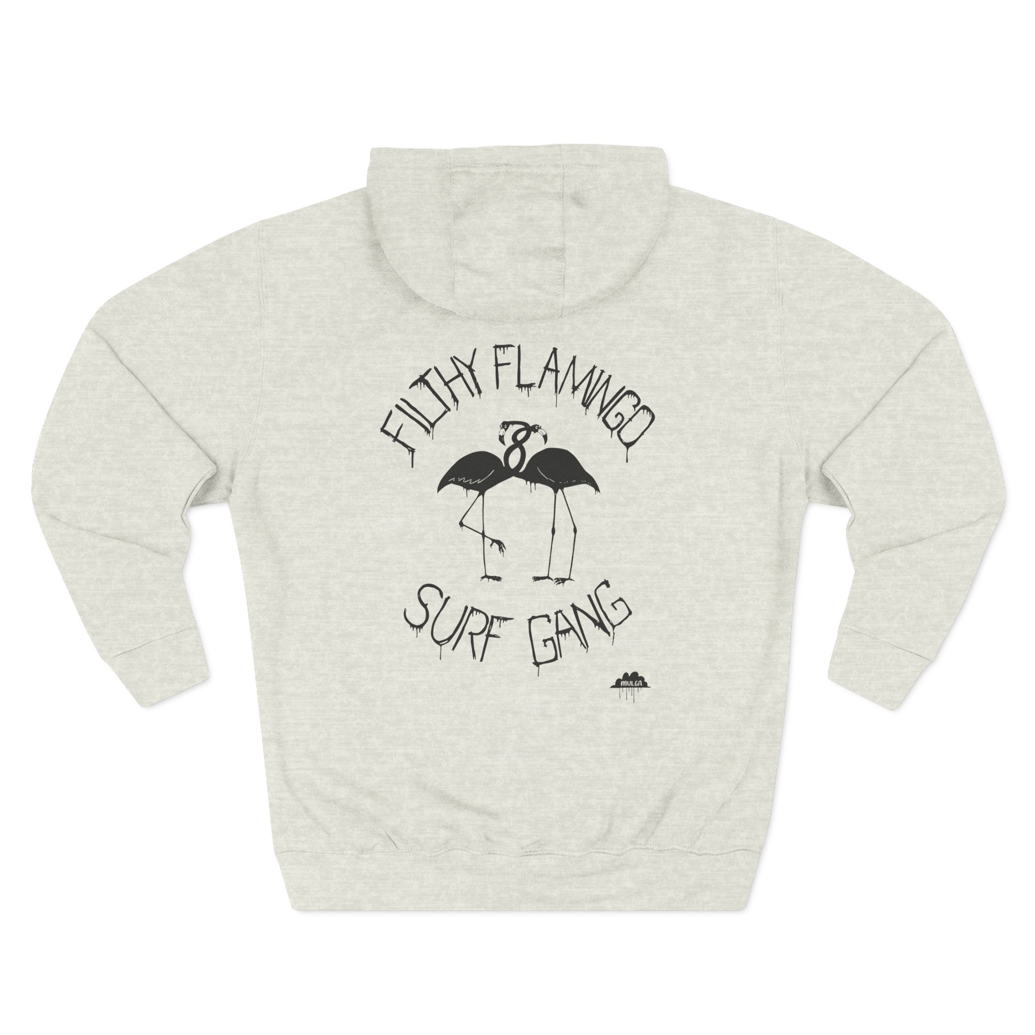 Surf Gang Filthy Flamingo Three-Panel Fleece Hoodie