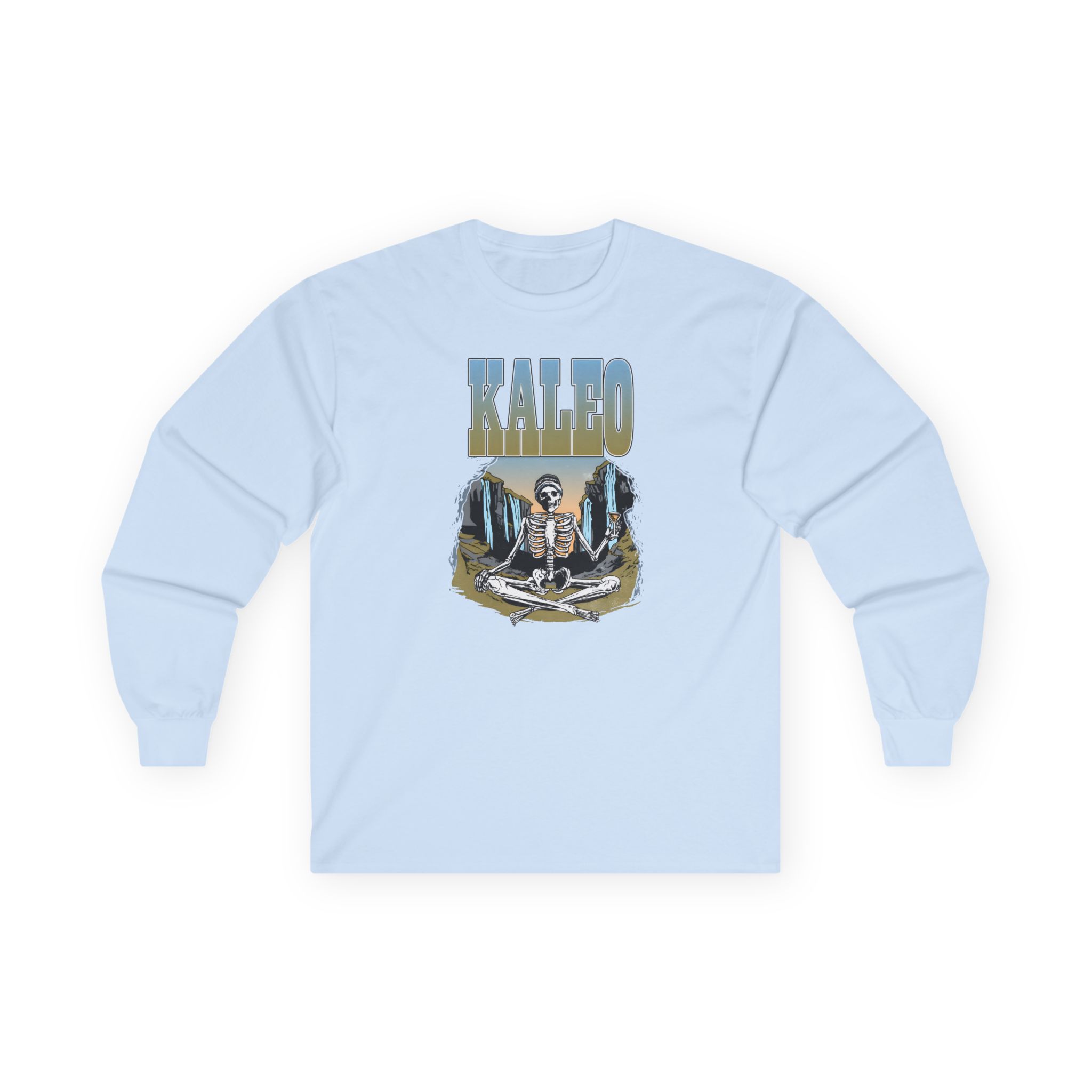 Kaleo Meditating Skeleton Unisex Ultra Cotton Long Sleeve Tee