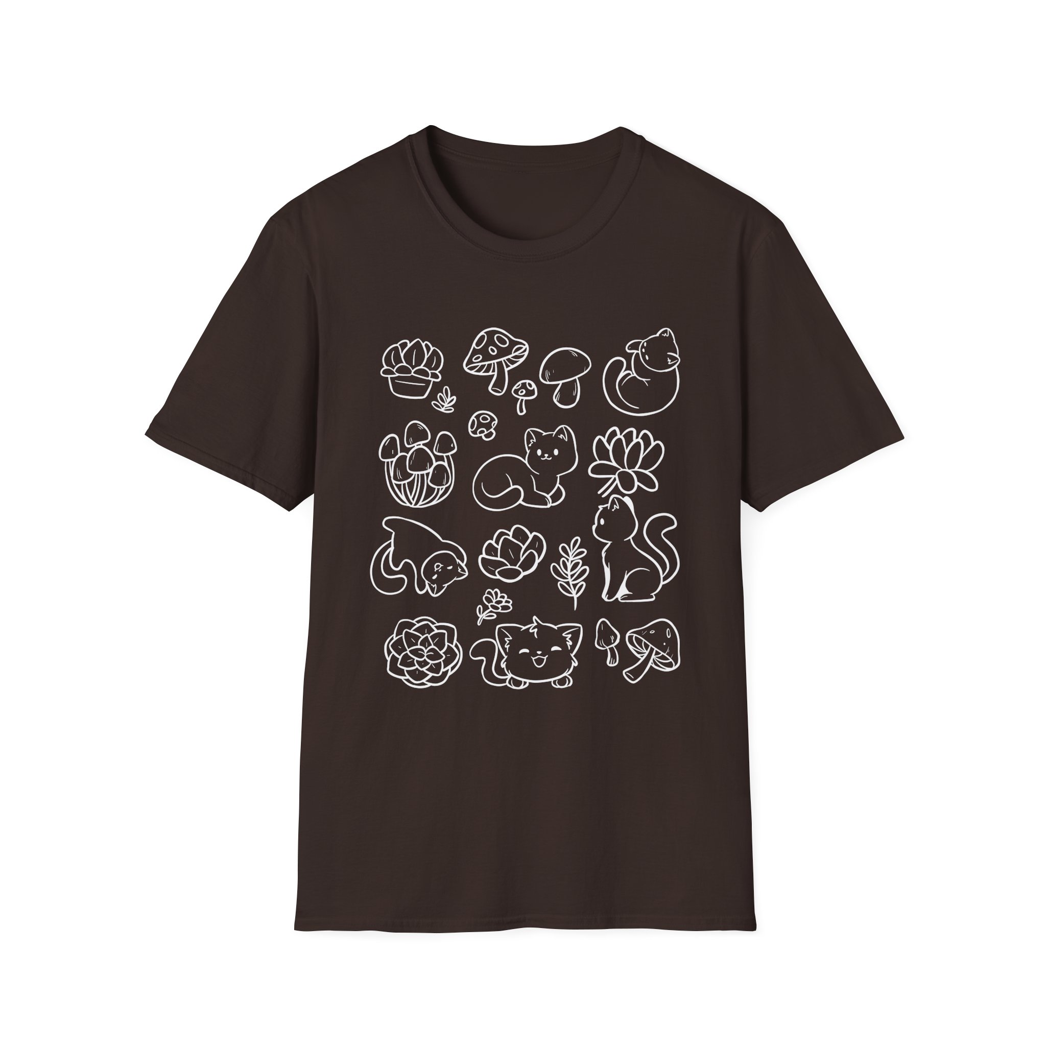 Shubble Plants And Cats Unisex Softstyle T-Shirt