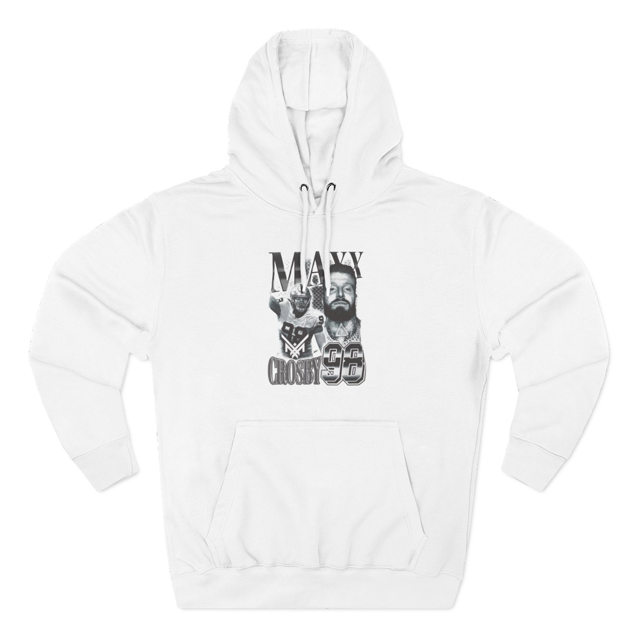 Maxx Crosby Vintage Three-Panel Fleece Hoodie