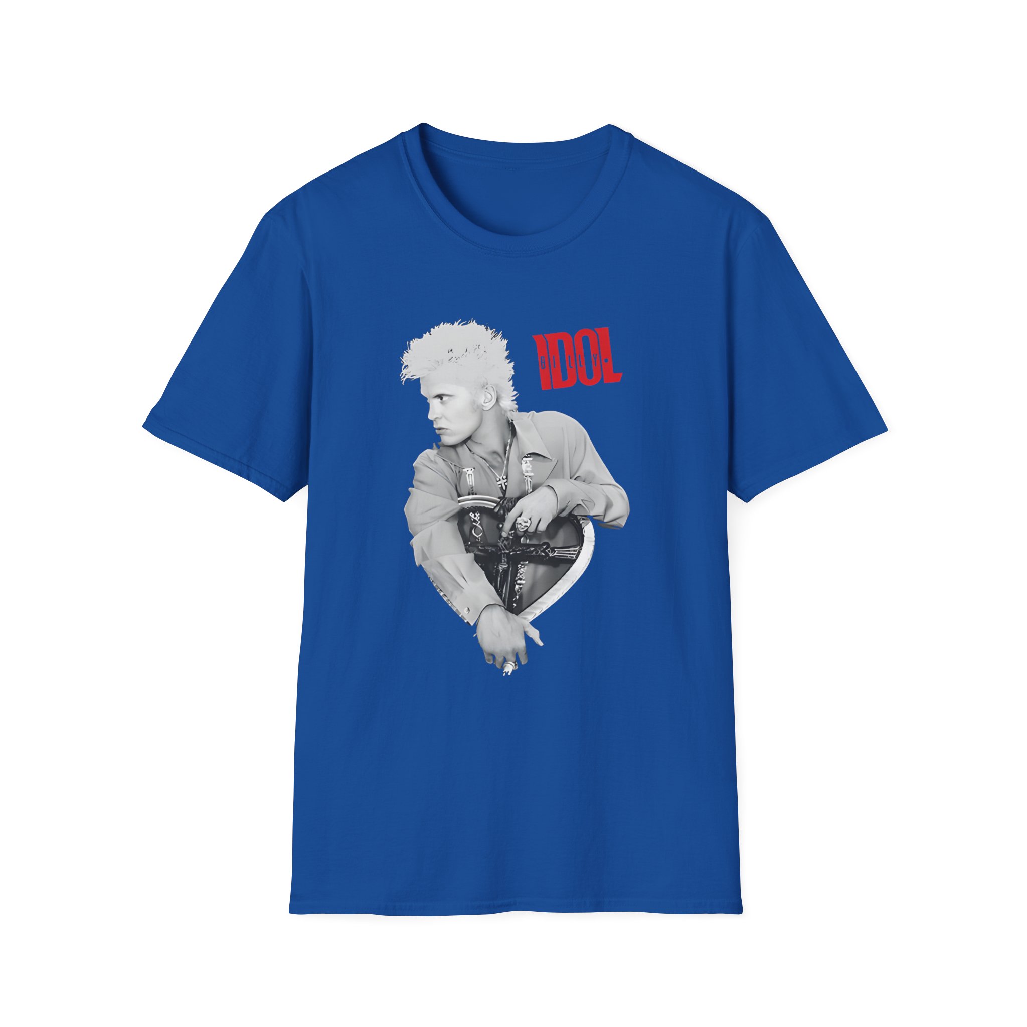 Billy Idol Heart Unisex Softstyle T-Shirt