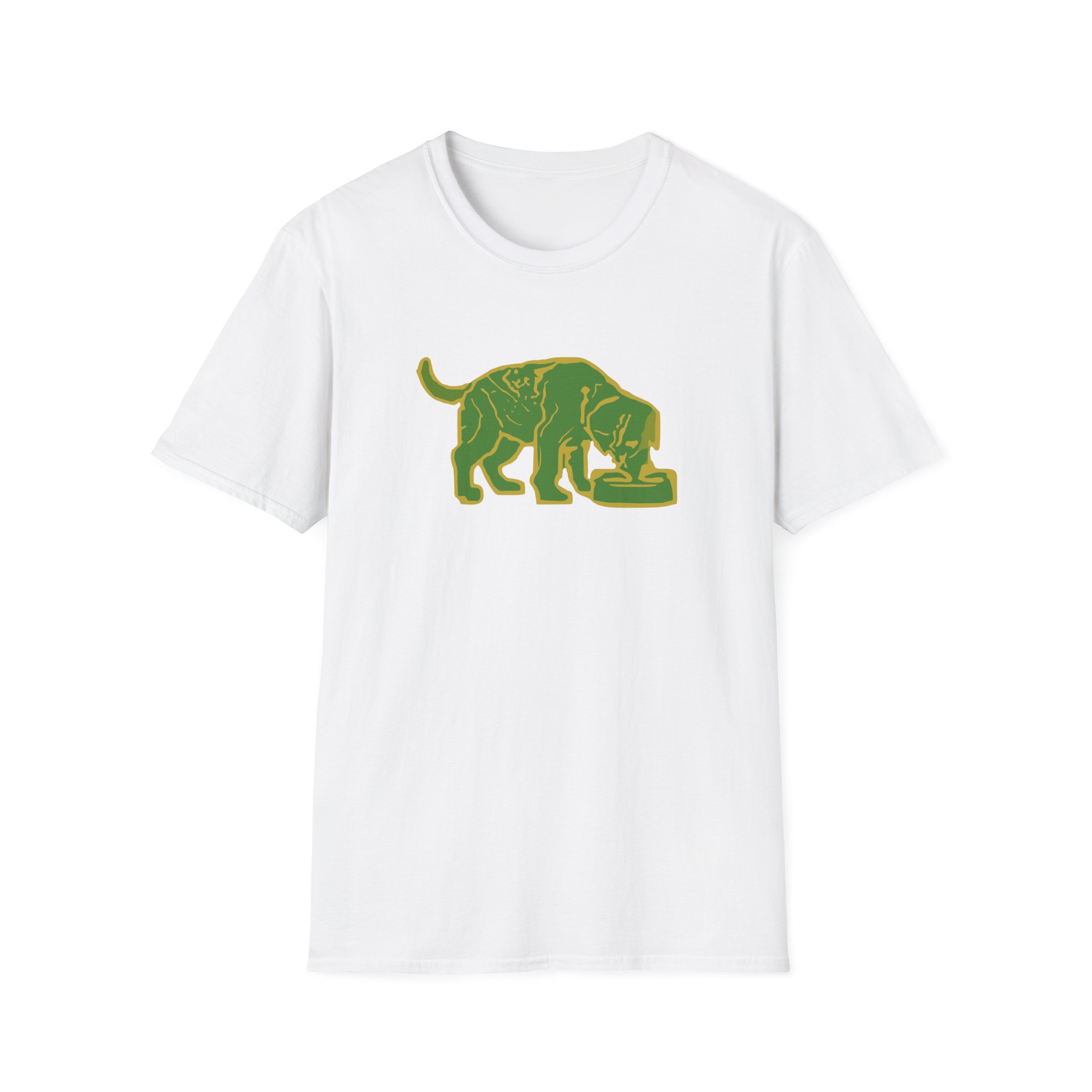 Niko B Green Pixel Dog Unisex Softstyle T-shirt