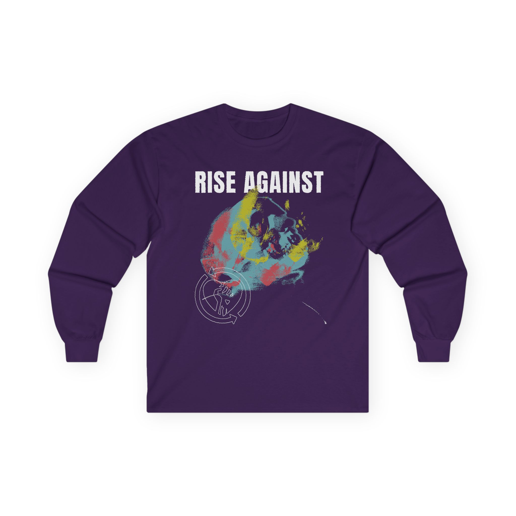 Rise Against Projecting Skull Unisex Ultra Cotton Long Sleeve Tee