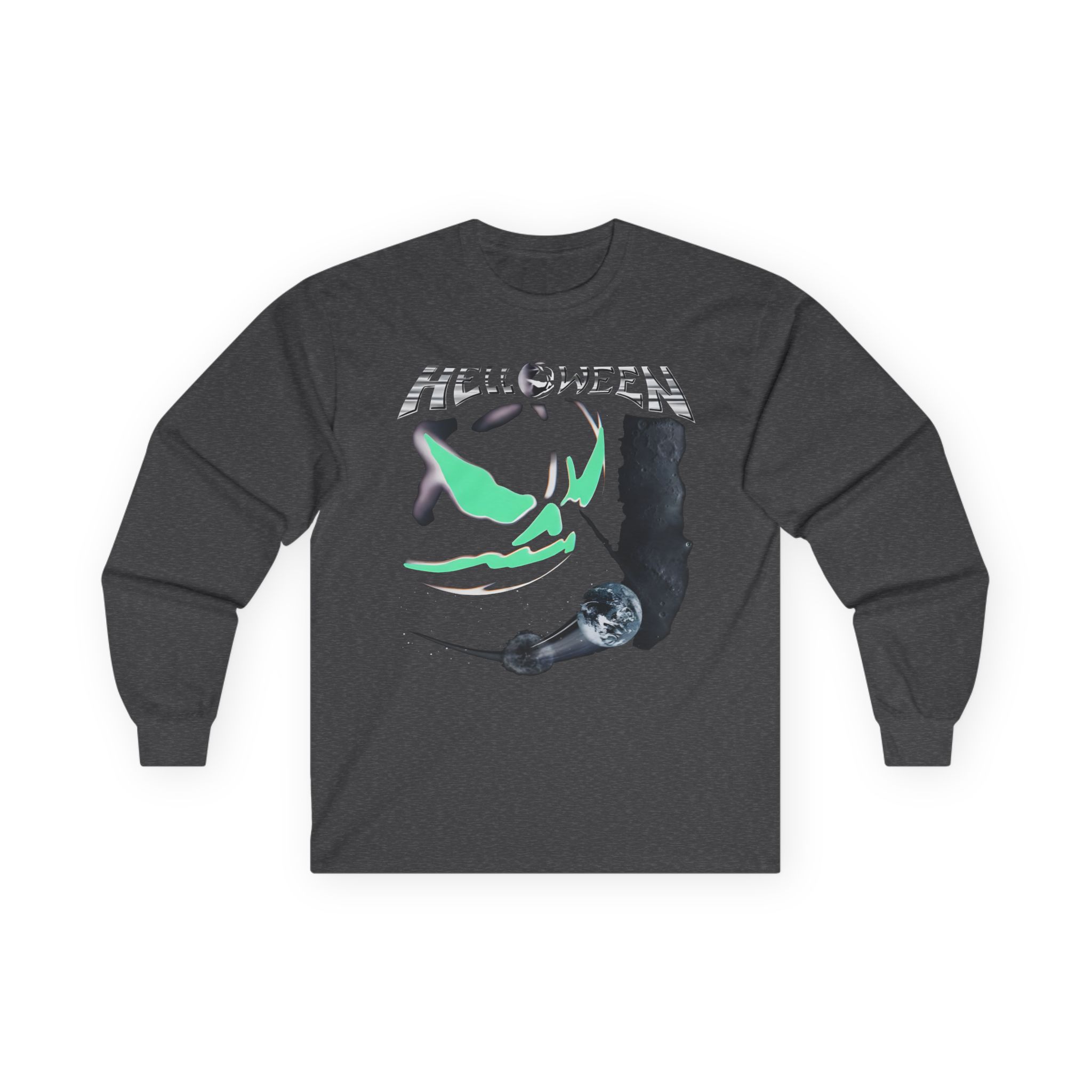 Helloween the Dark Ride Glow in the Dark Unisex Ultra Cotton Long Sleeve Tee