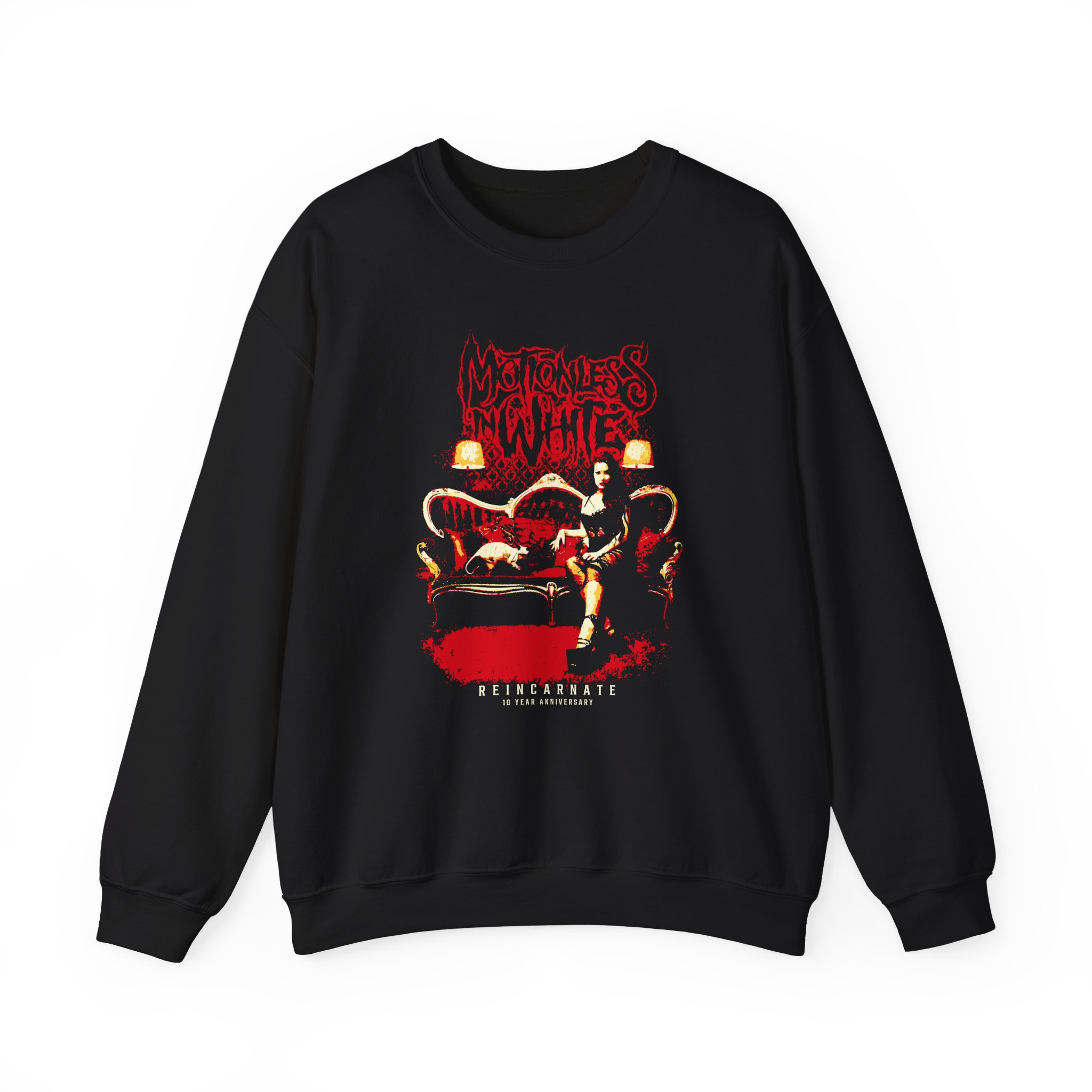Motionless in White Reincarnate 10 Year Anniversary Unisex Heavy Blendâ„¢ Crewneck Sweatshirt