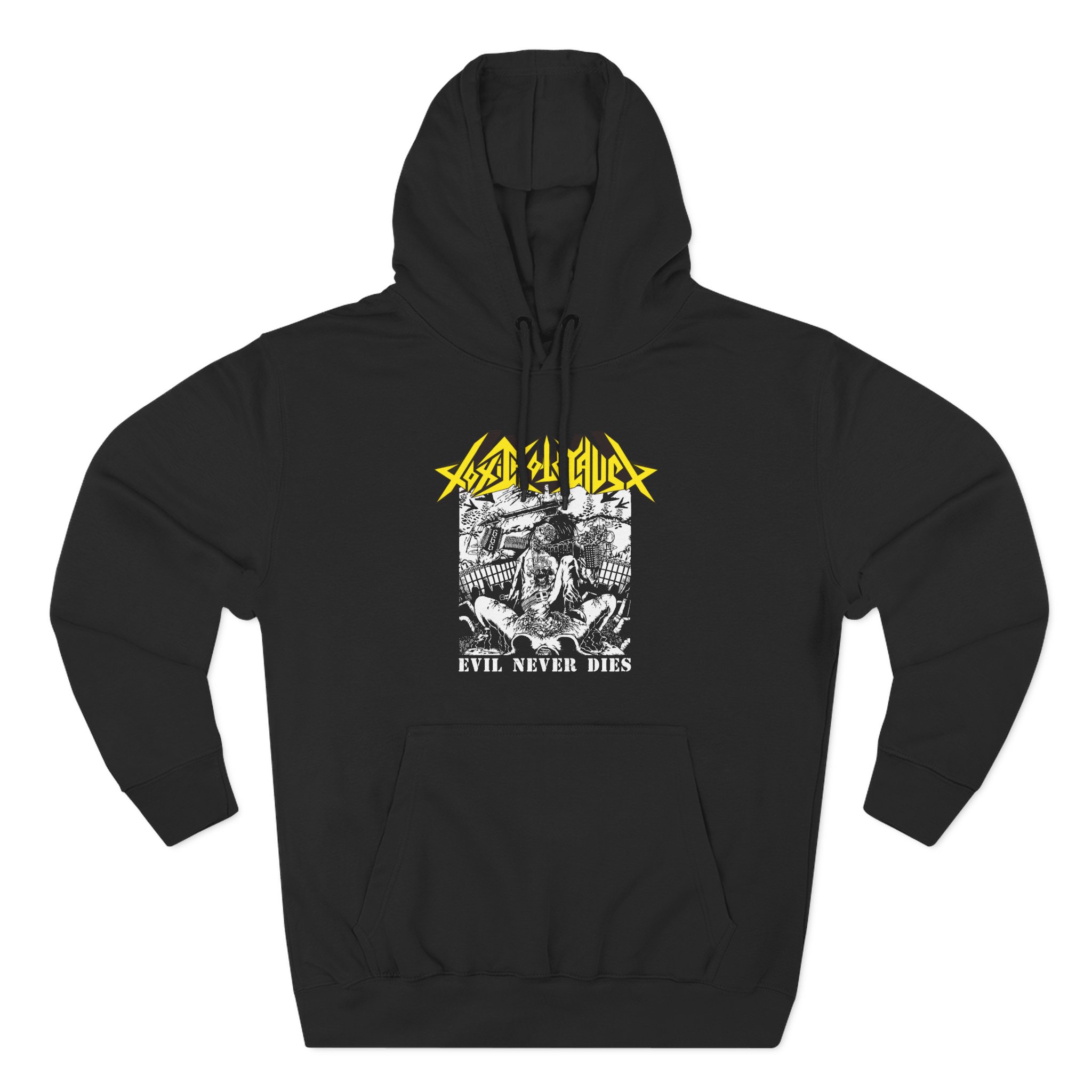Toxic Holocaust Evil Never Dies Three-Panel Fleece Hoodie