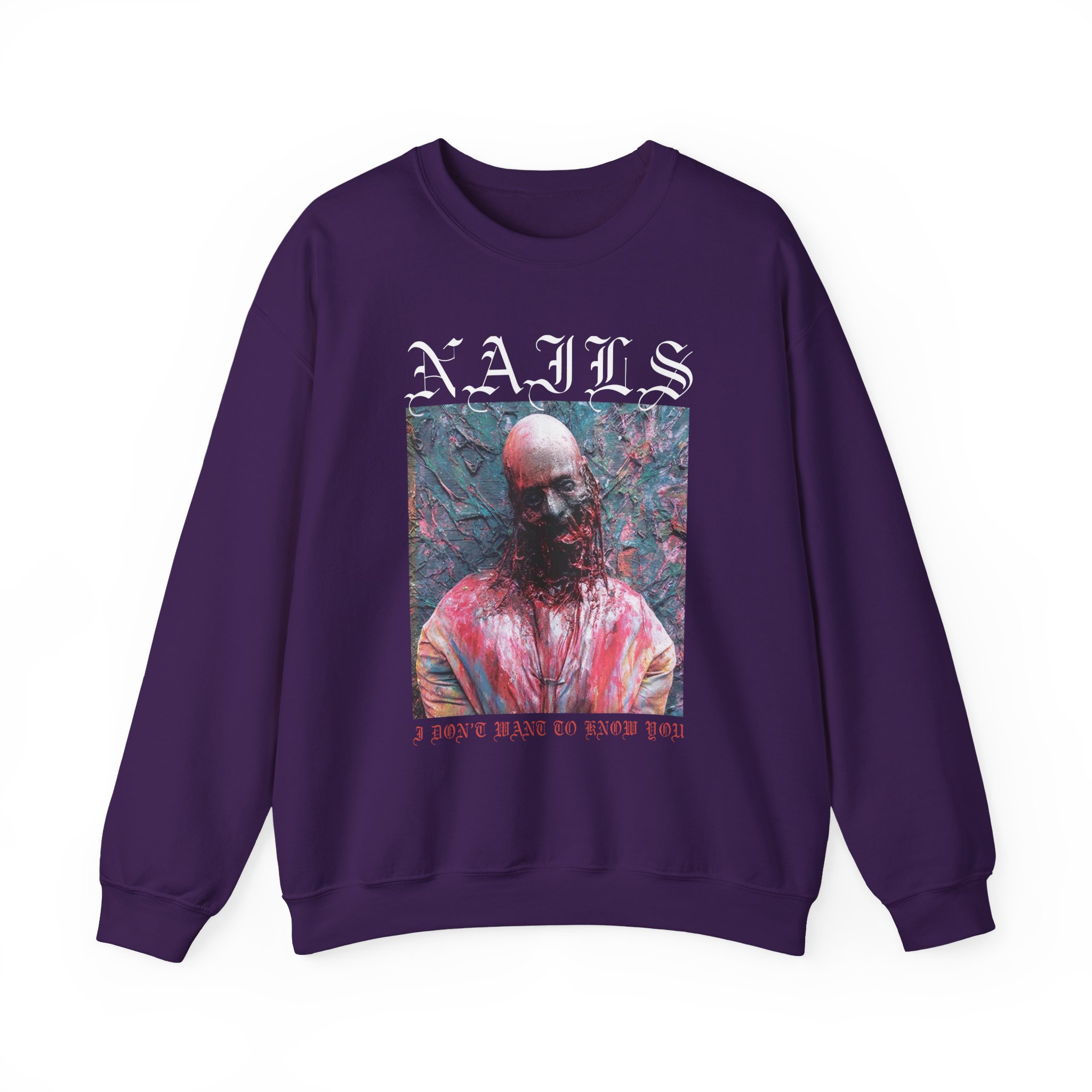 Nails I Don't Want to Know You Unisex Heavy Blendâ„¢ Crewneck Sweatshirt